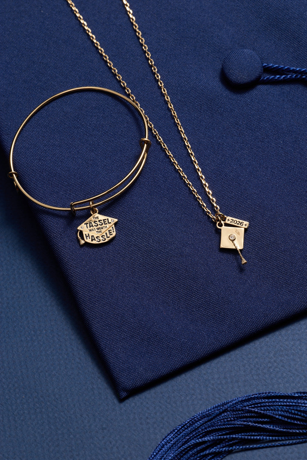 "The Tassel Was Worth The Hassle" Charm Bangle