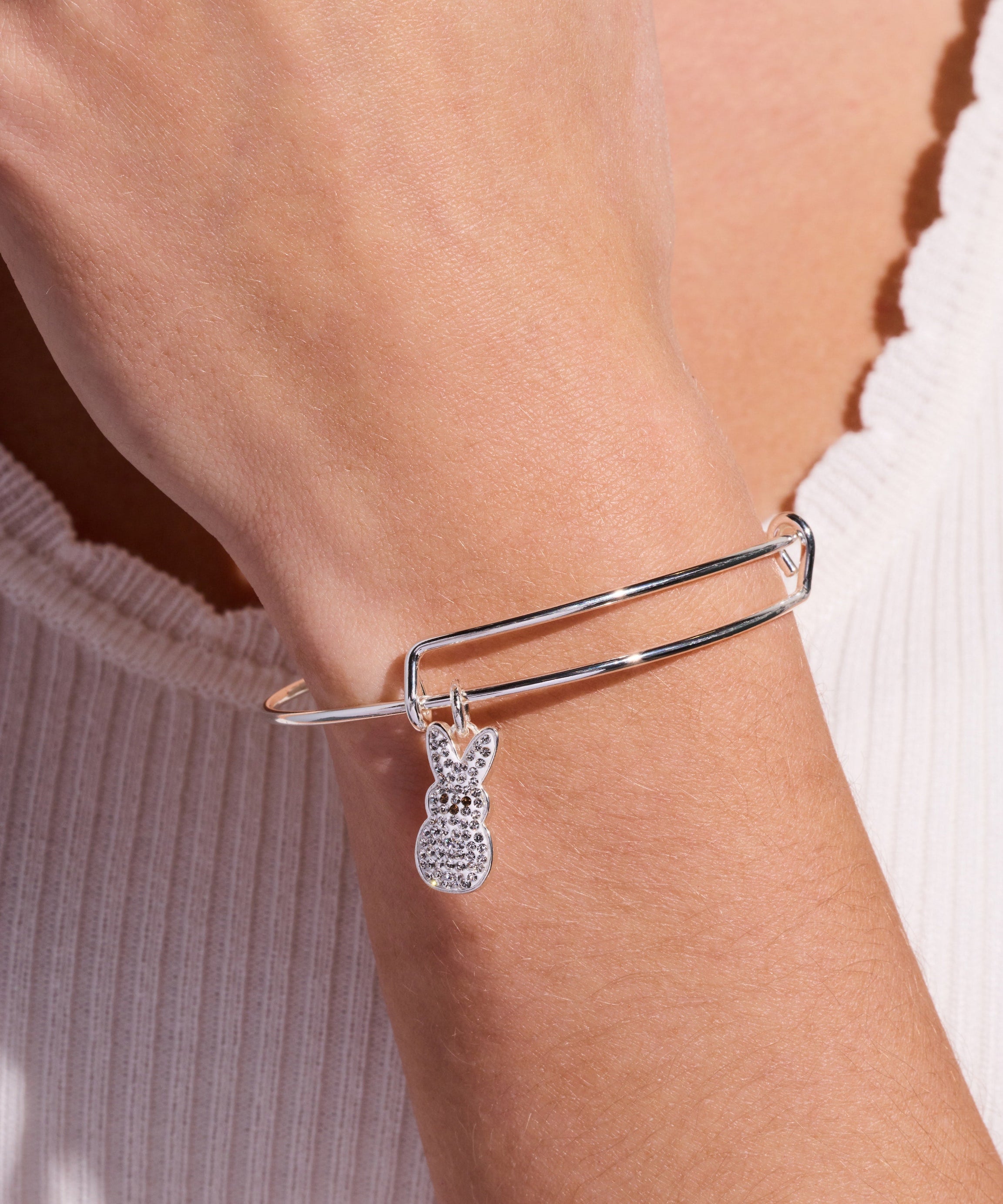 PEEPS® Crystal Bunny Bangle