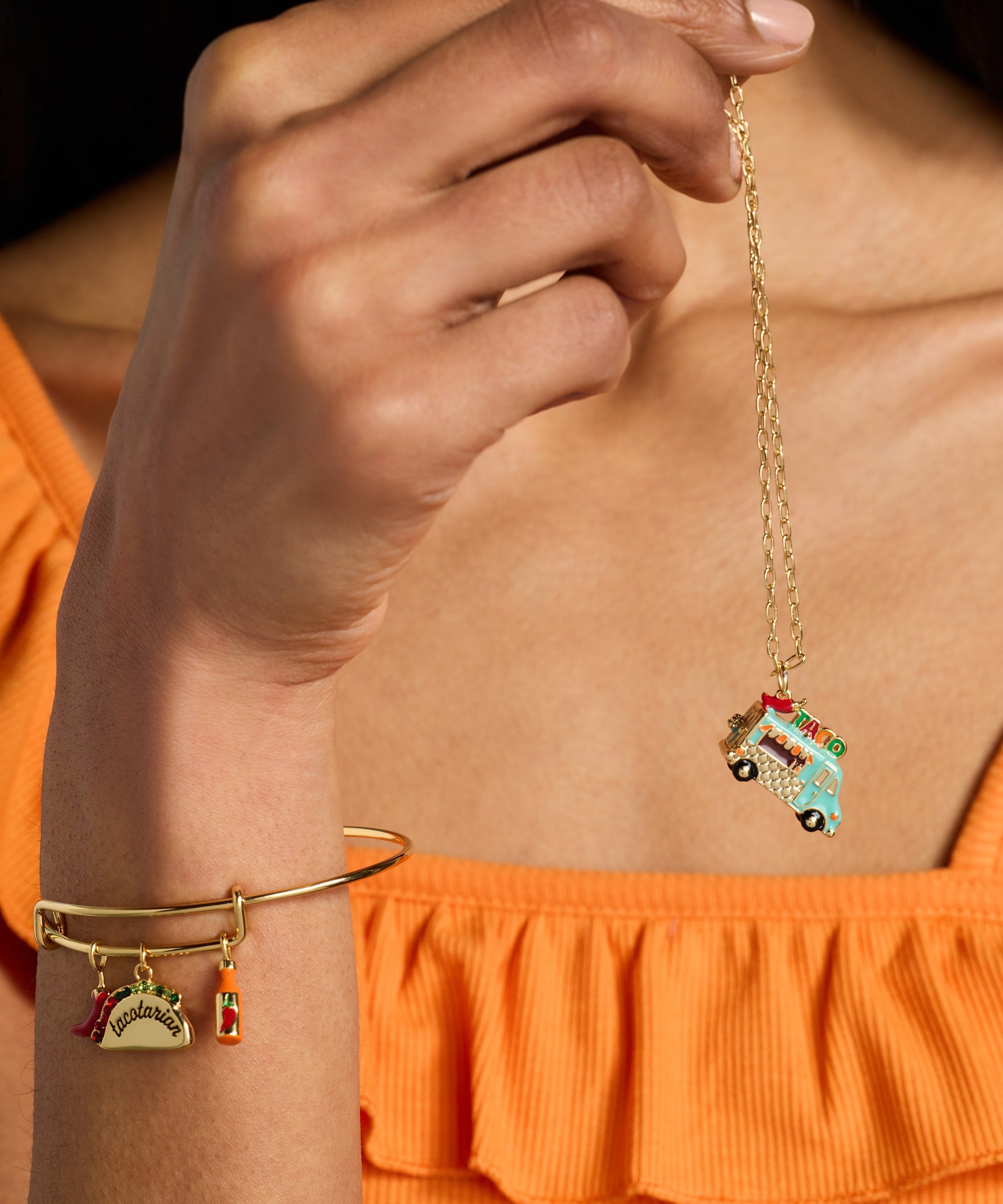 Taco Truck Locket Necklace
