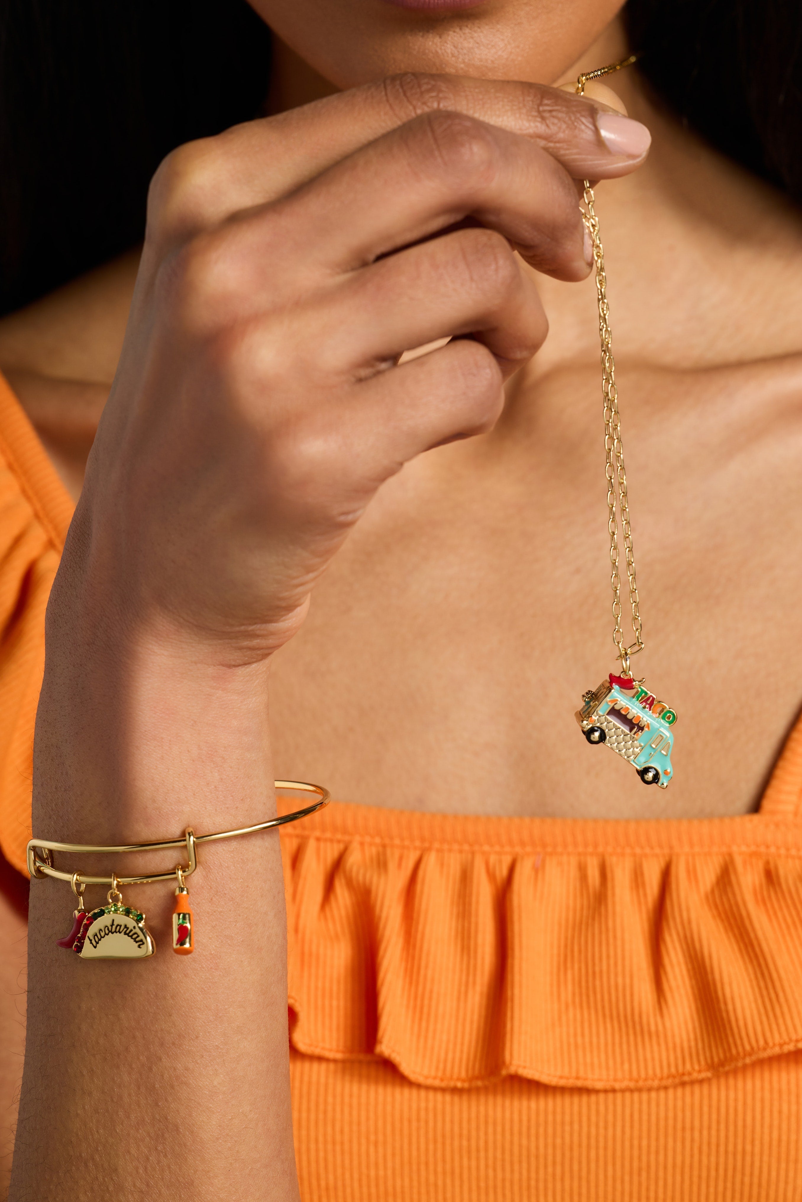Taco Truck Locket Necklace
