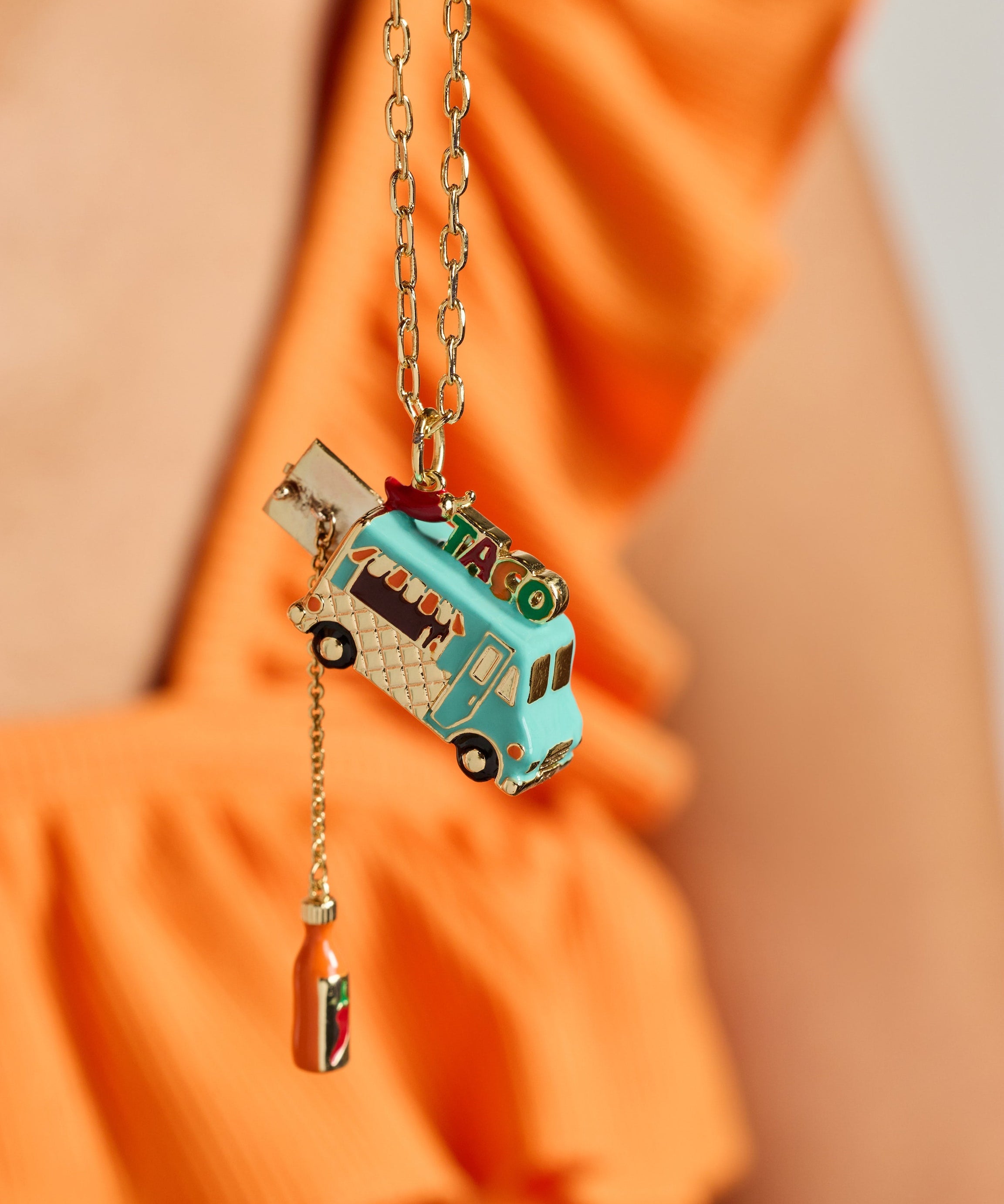 Taco Truck Locket Necklace