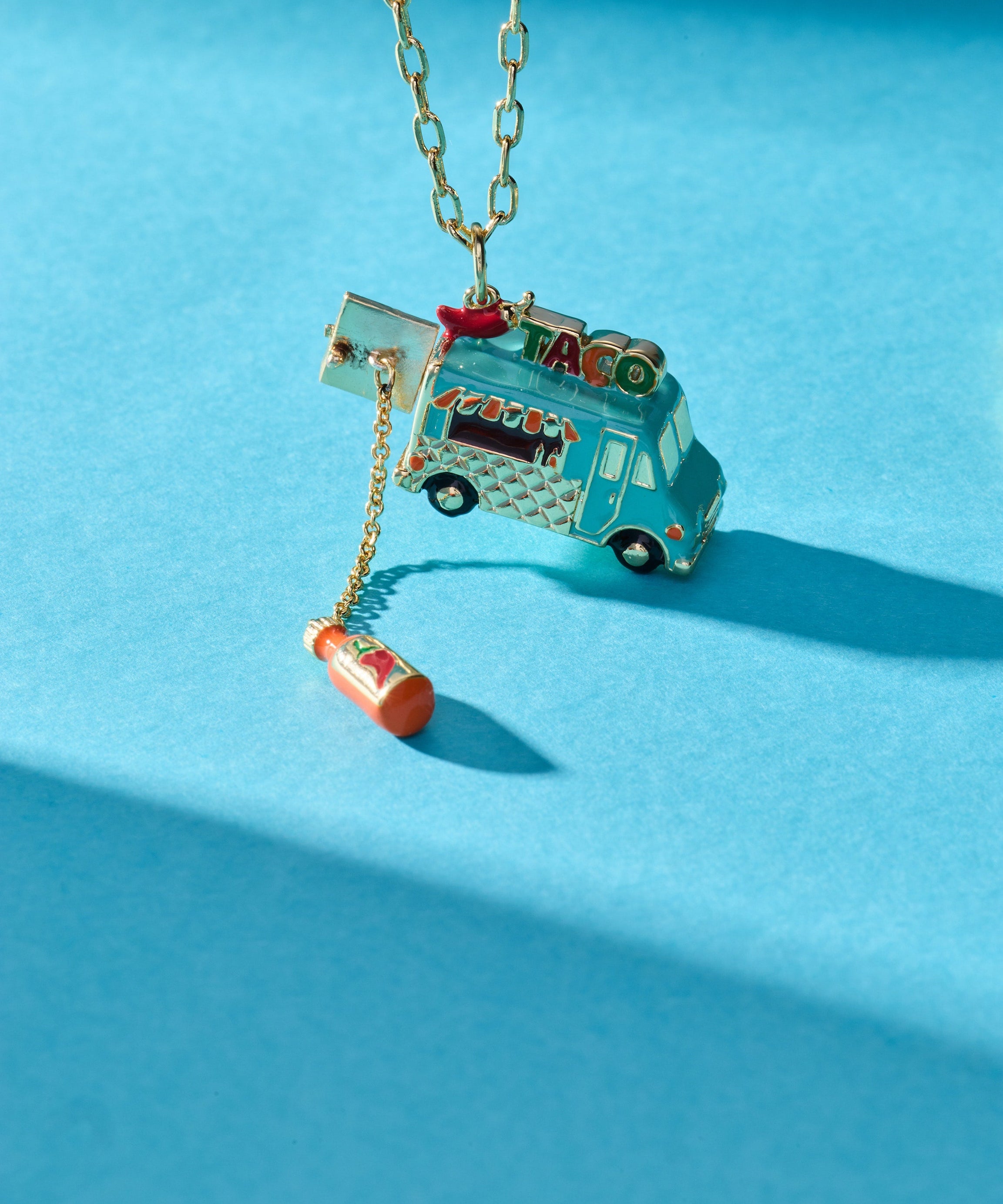 Taco Truck Locket Necklace