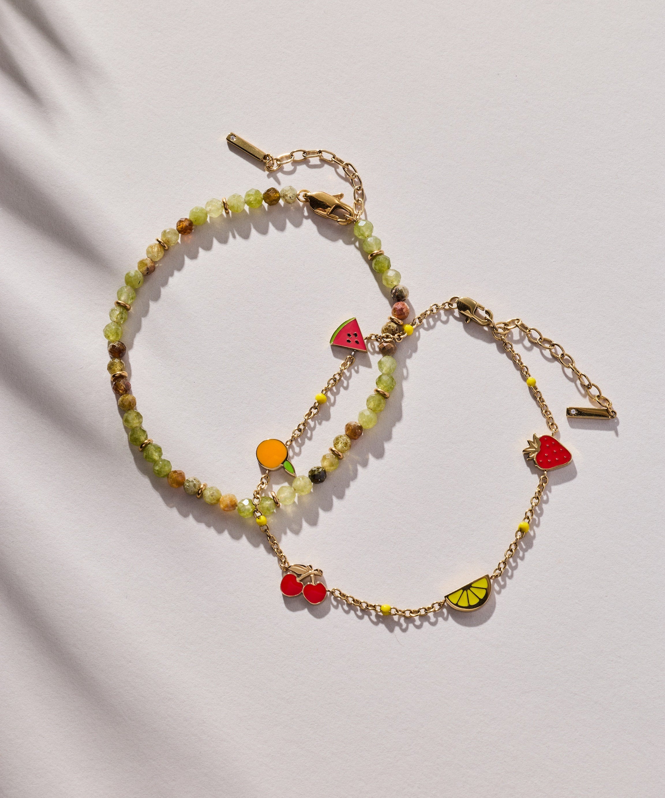 Fruit Inline Charm Anklet