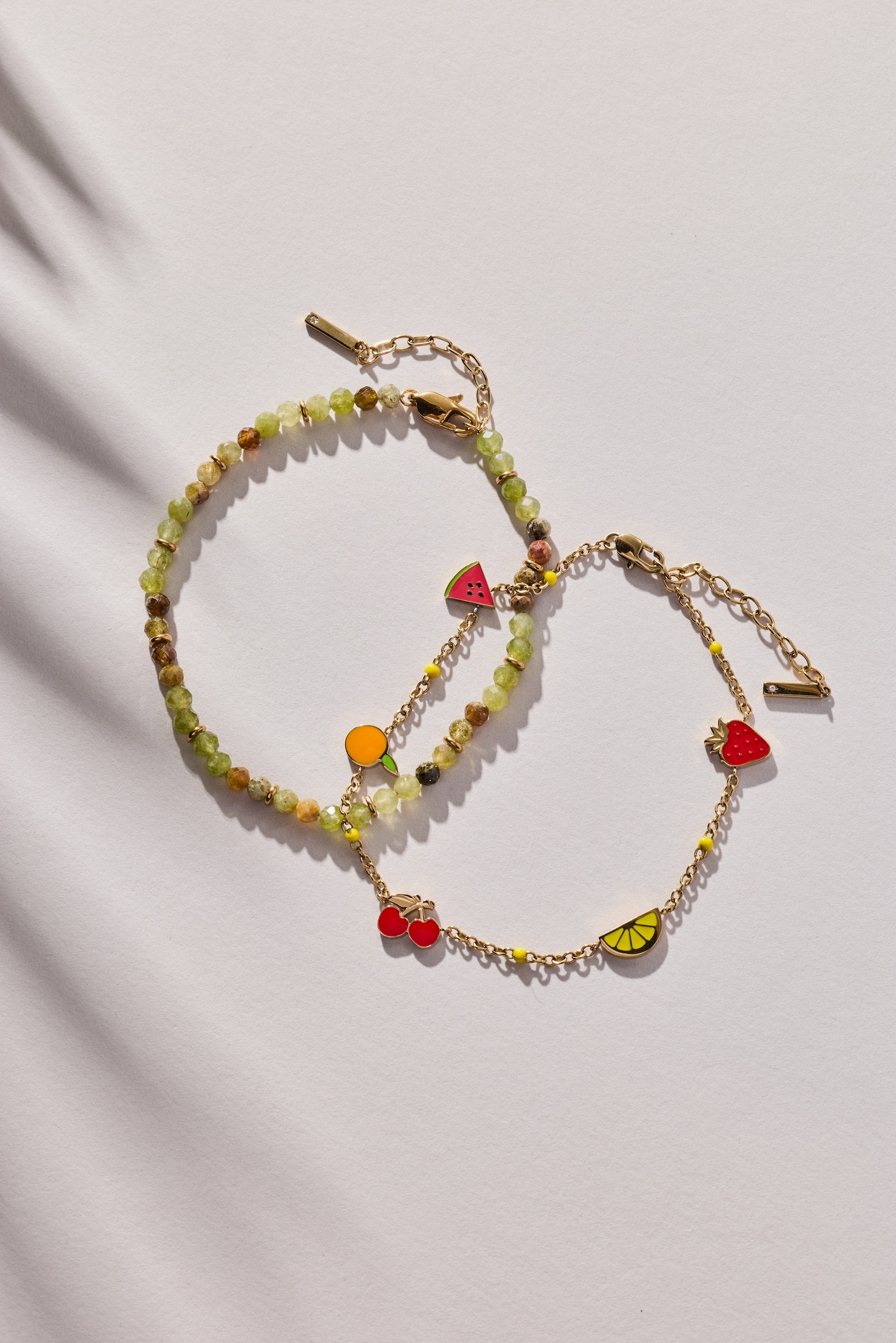Fruit Inline Charm Anklet