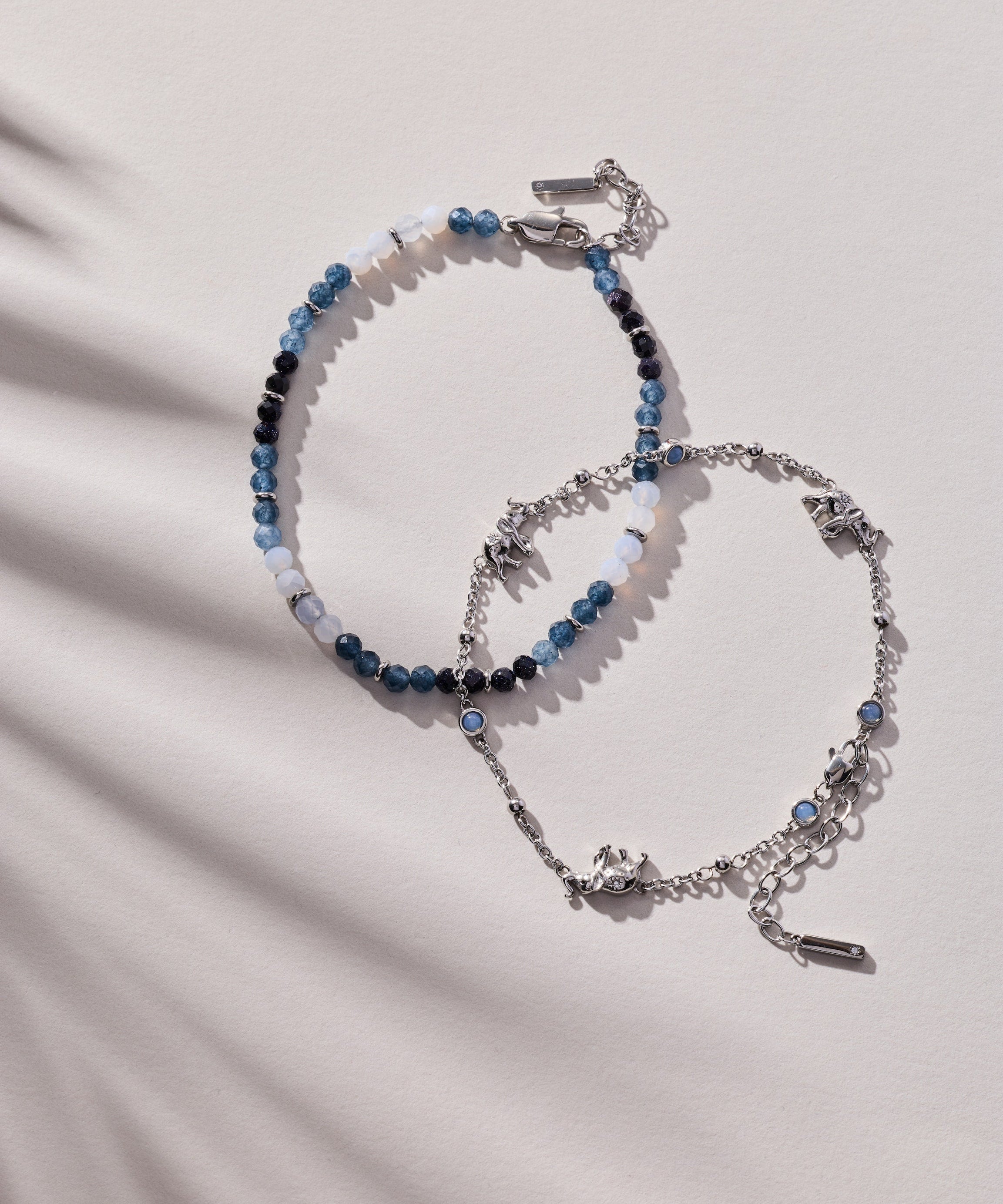 Elephant Inline Charm Anklet