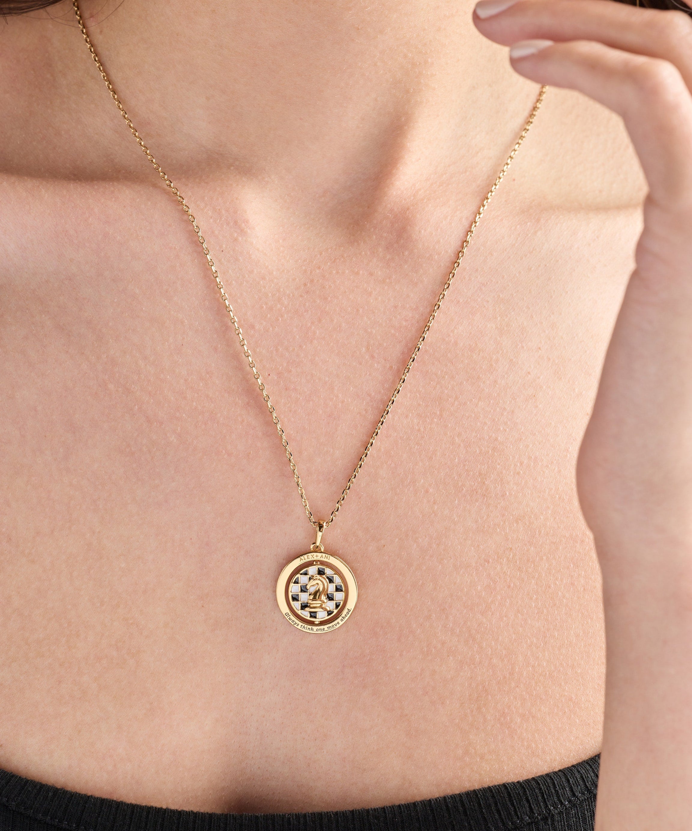 'Always Think One Move Ahead' Chess Spinner Pendant