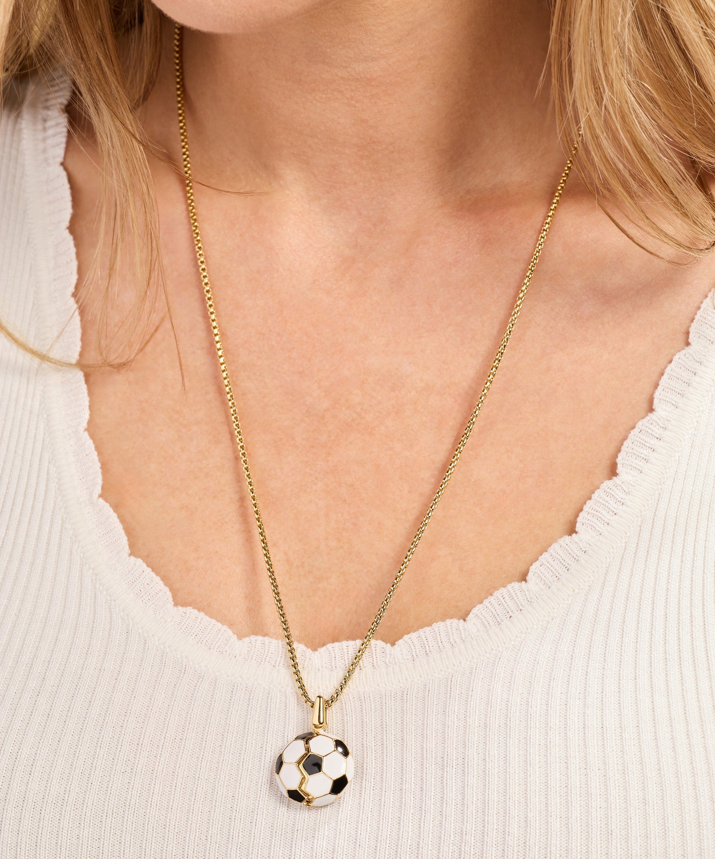 Soccer Ball "Control The Ball, Command The Game" Locket Necklace
