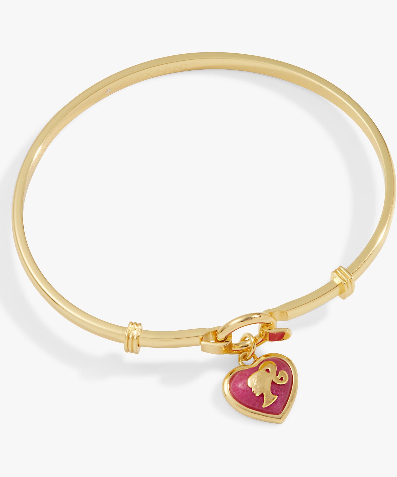 Barbie™ Silhouette Heart Charm Tension Bangle