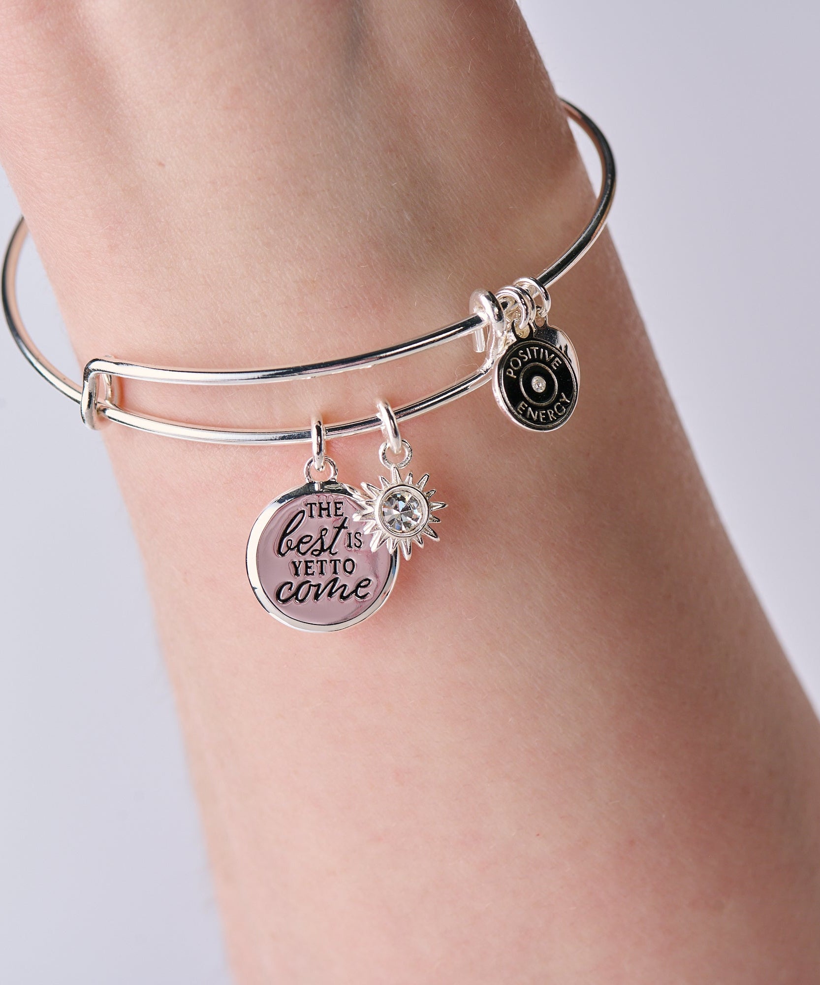 'The Best Is Yet To Come' Duo Charm Bangle