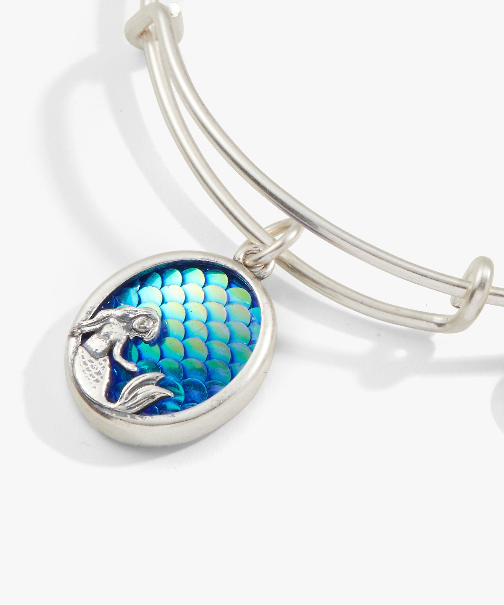 Iridescent Mermaid Charm Bangle