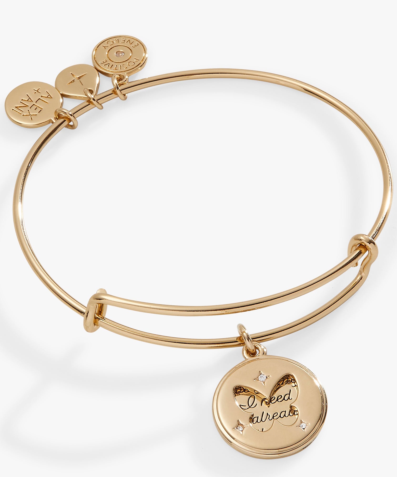 Hidden Message Butterfly Affirmation Bangle