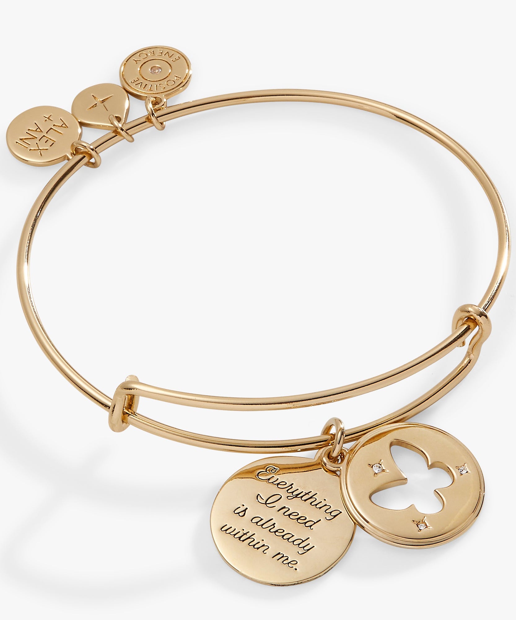 Hidden Message Butterfly Affirmation Bangle