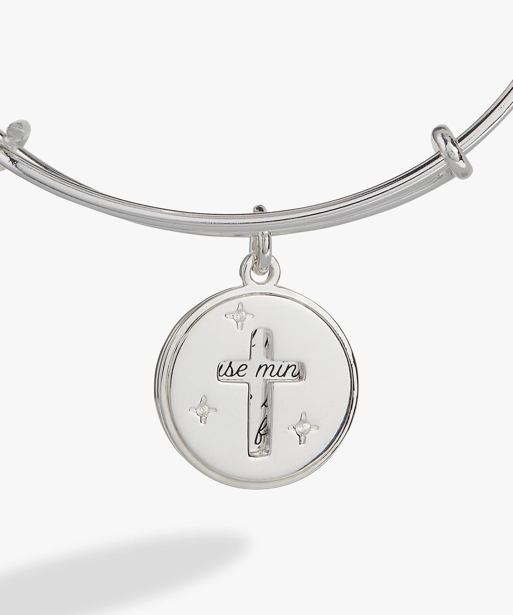 Hidden Message Cross Affirmation Bangle