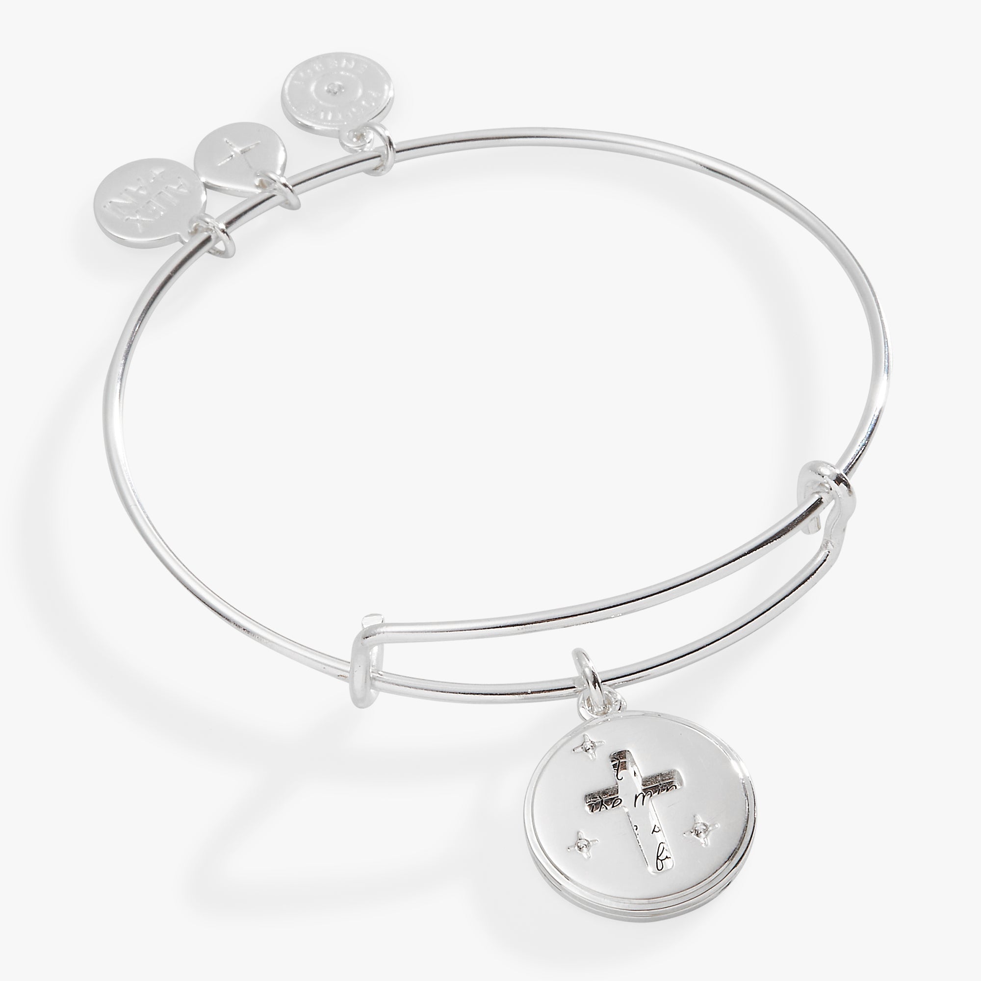 Hidden Message Cross Affirmation Bangle