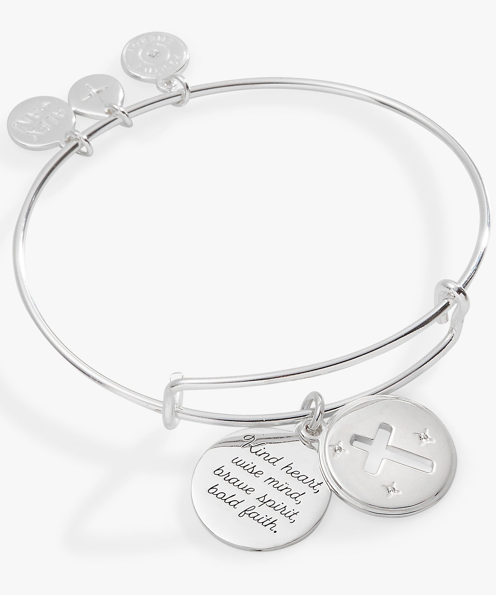 Hidden Message Cross Affirmation Bangle