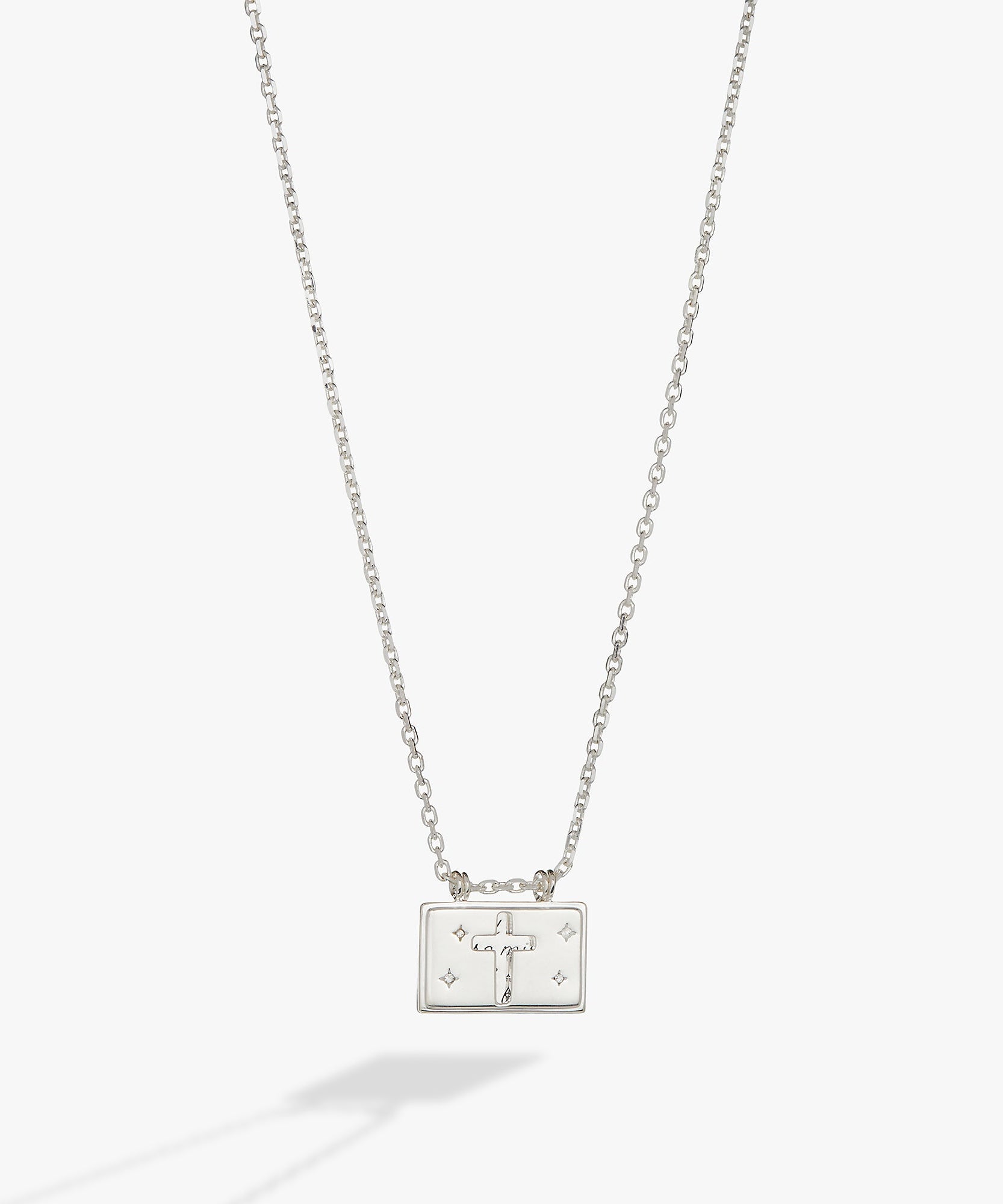 Hidden Message Cross Affirmation Necklace