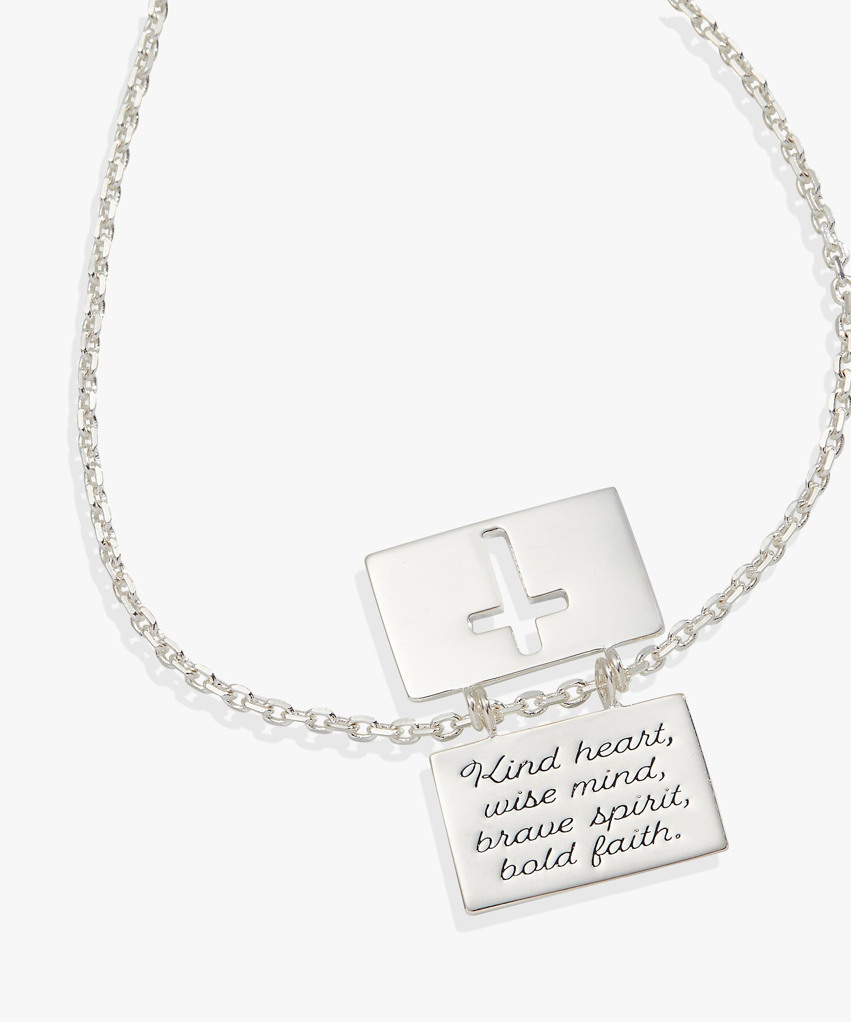 Hidden Message Cross Affirmation Necklace