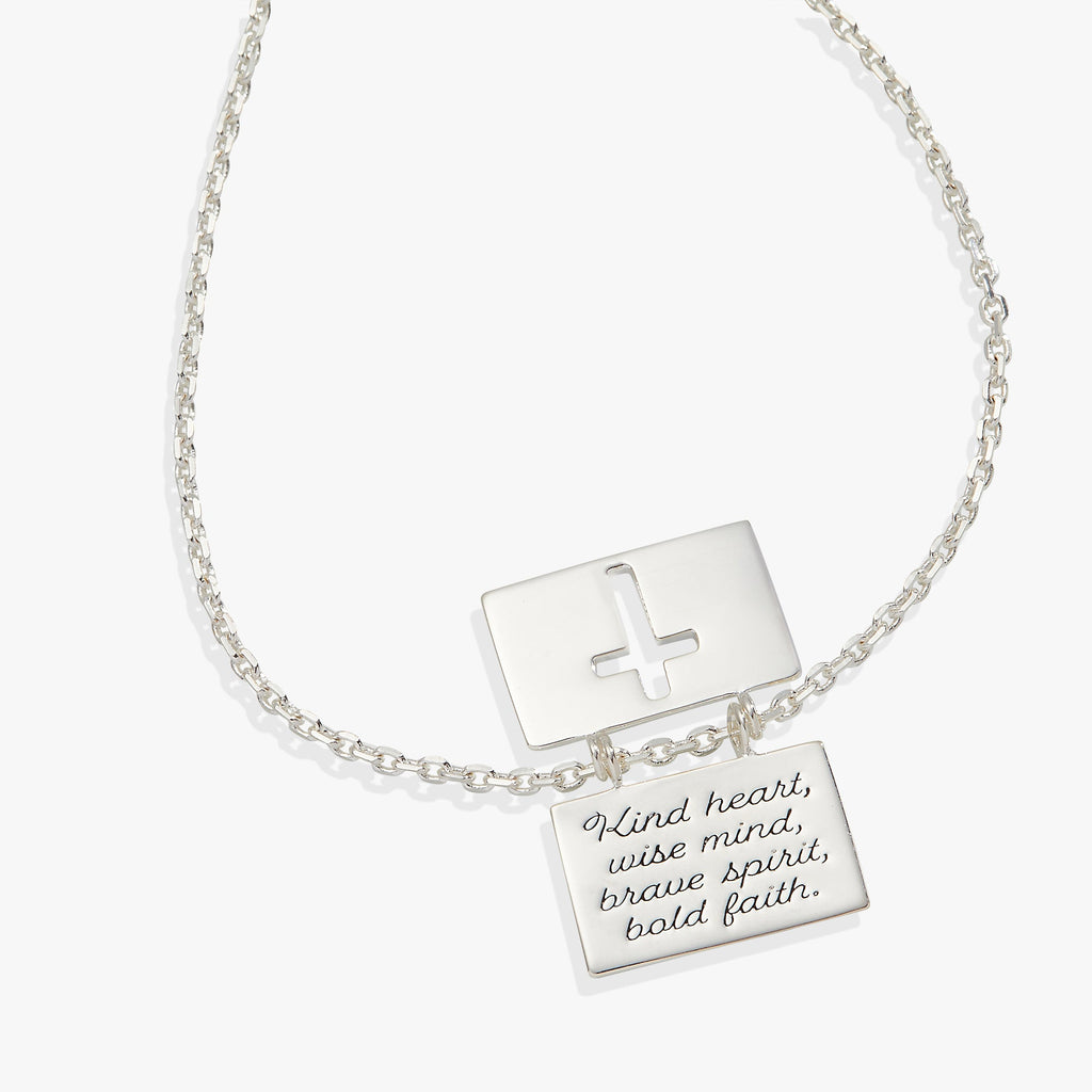 Hidden Message Cross Affirmation Necklace