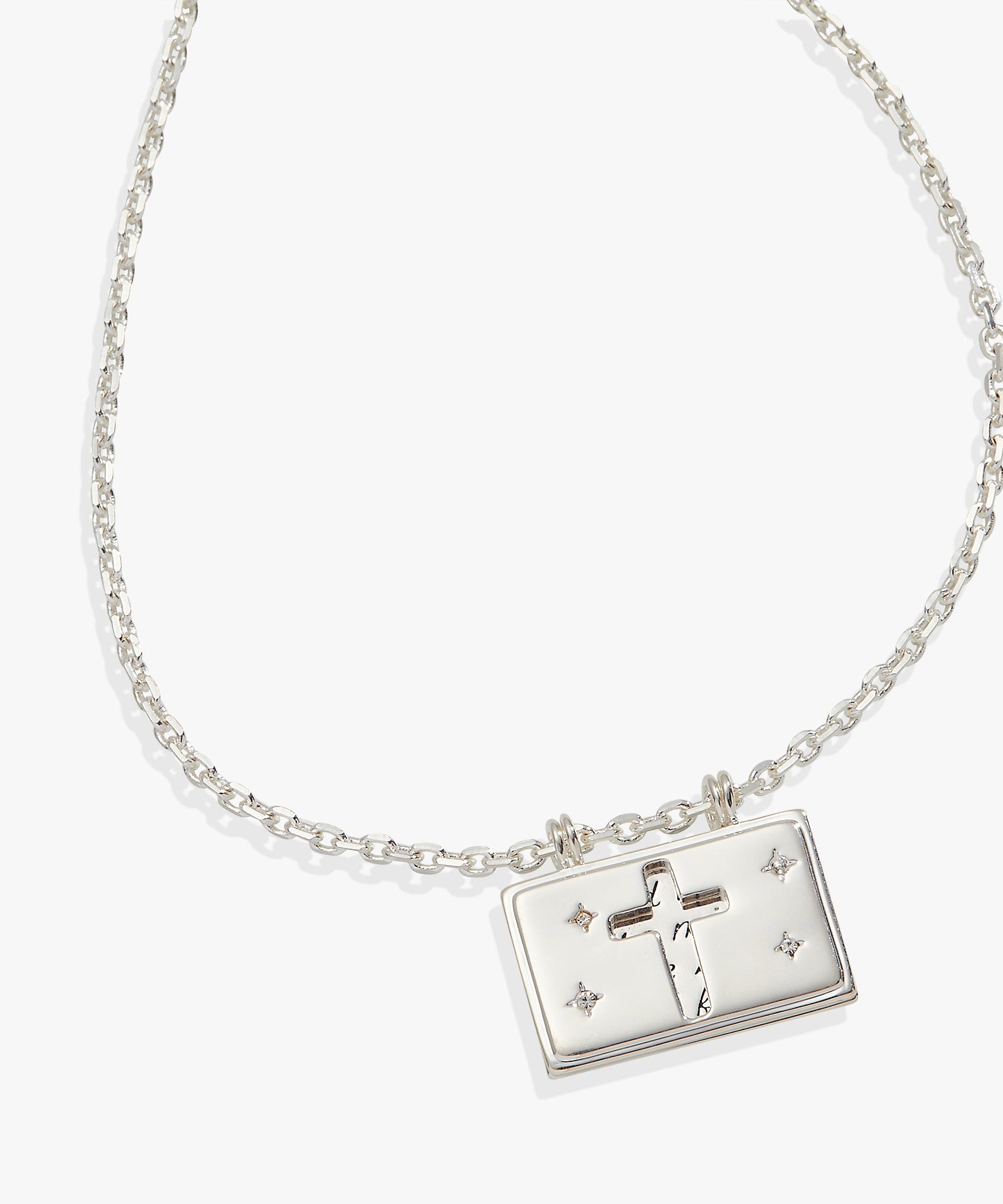 Hidden Message Cross Affirmation Necklace