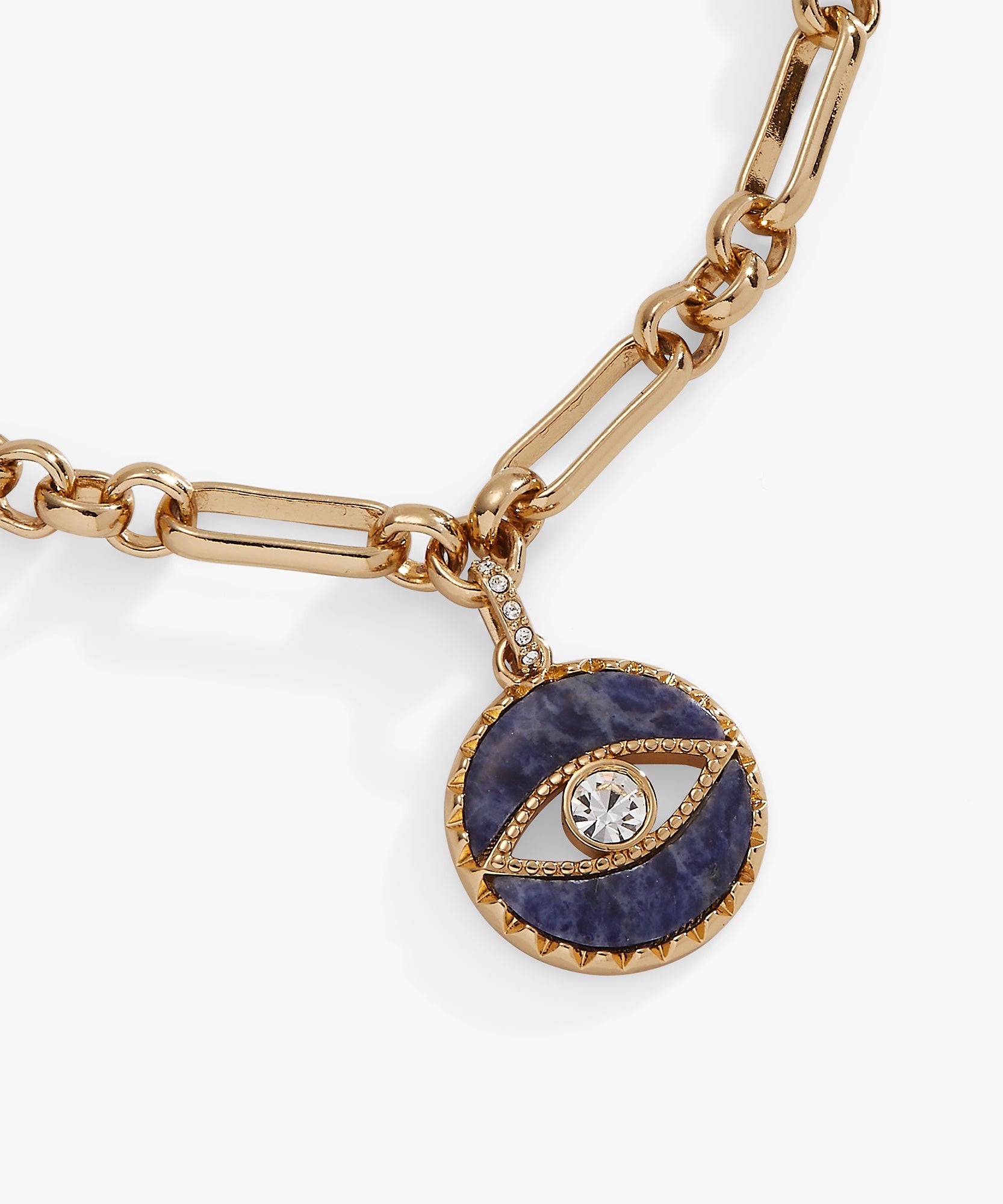 Sodalite Evil Eye Chain Bracelet