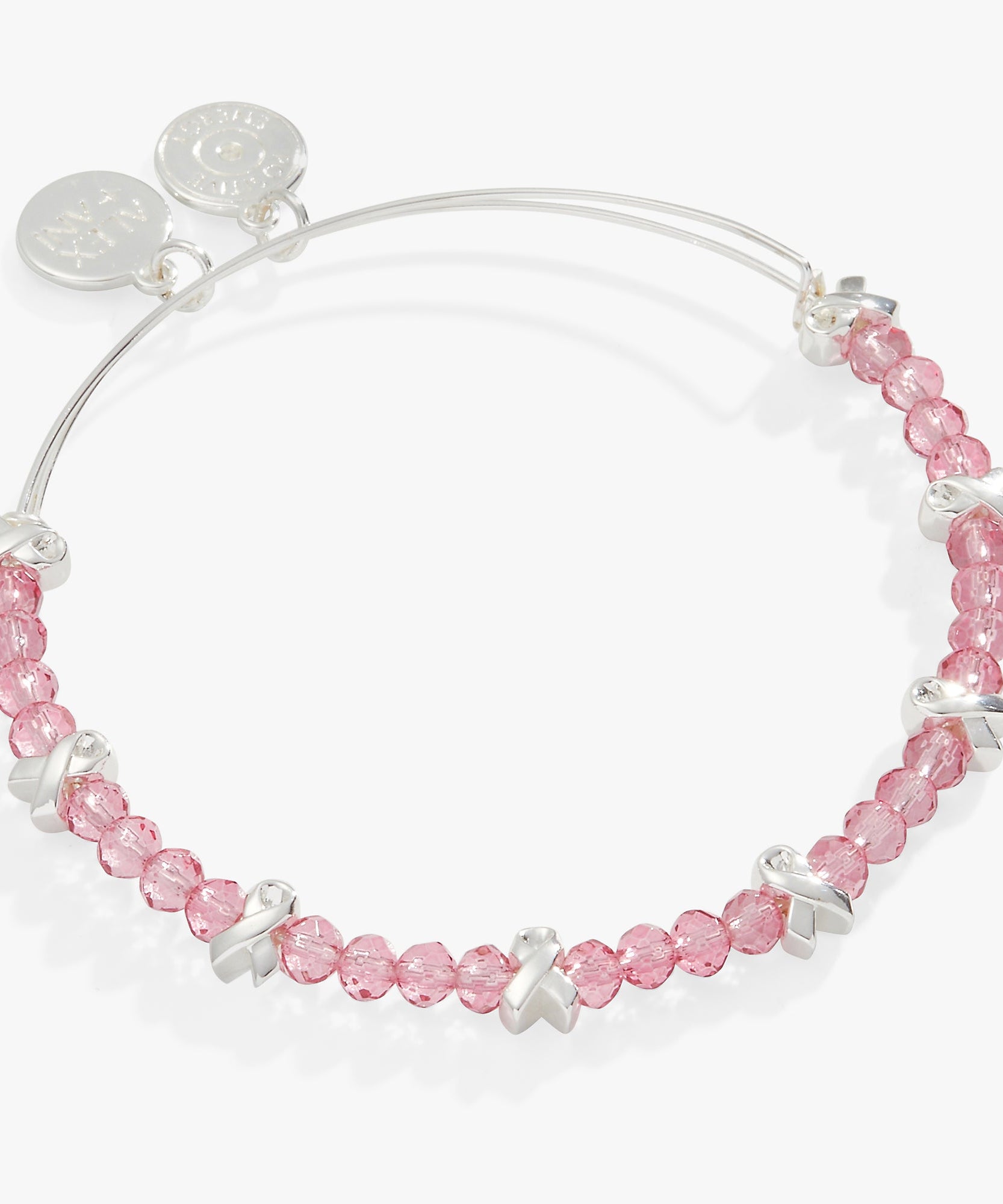 Breast Cancer Awareness Pink Ribbon Bangle