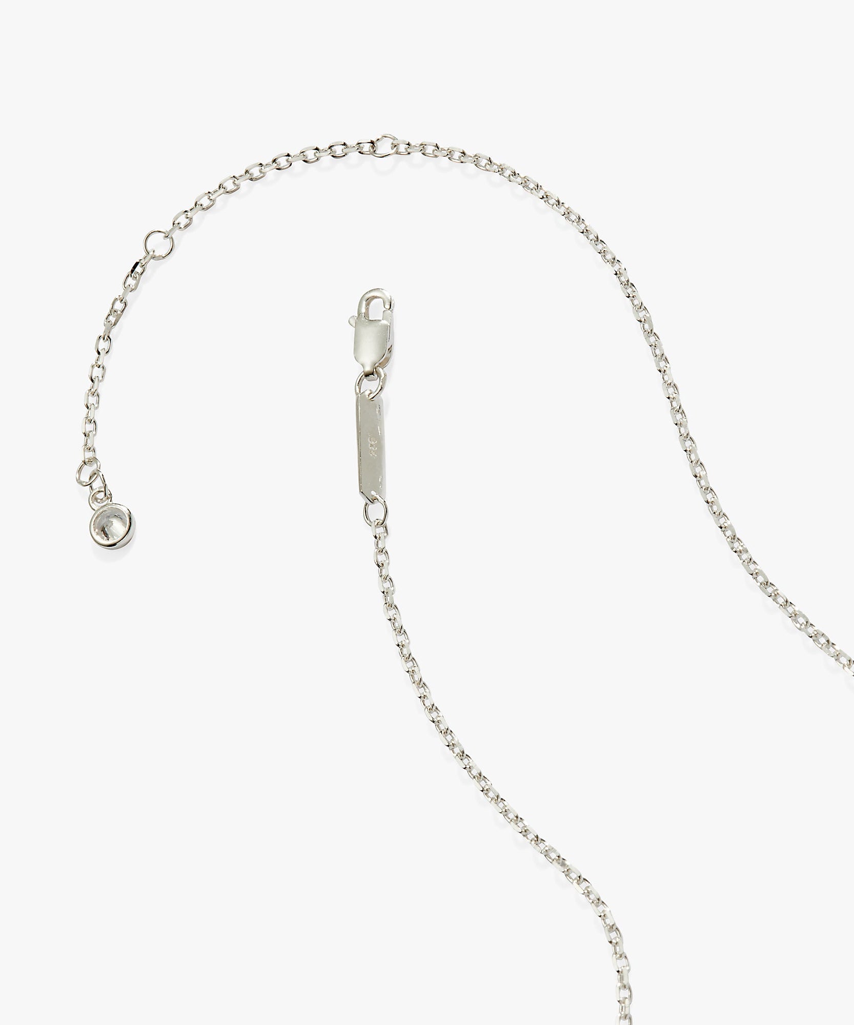 Cross And Heart Necklace, Sterling Silver