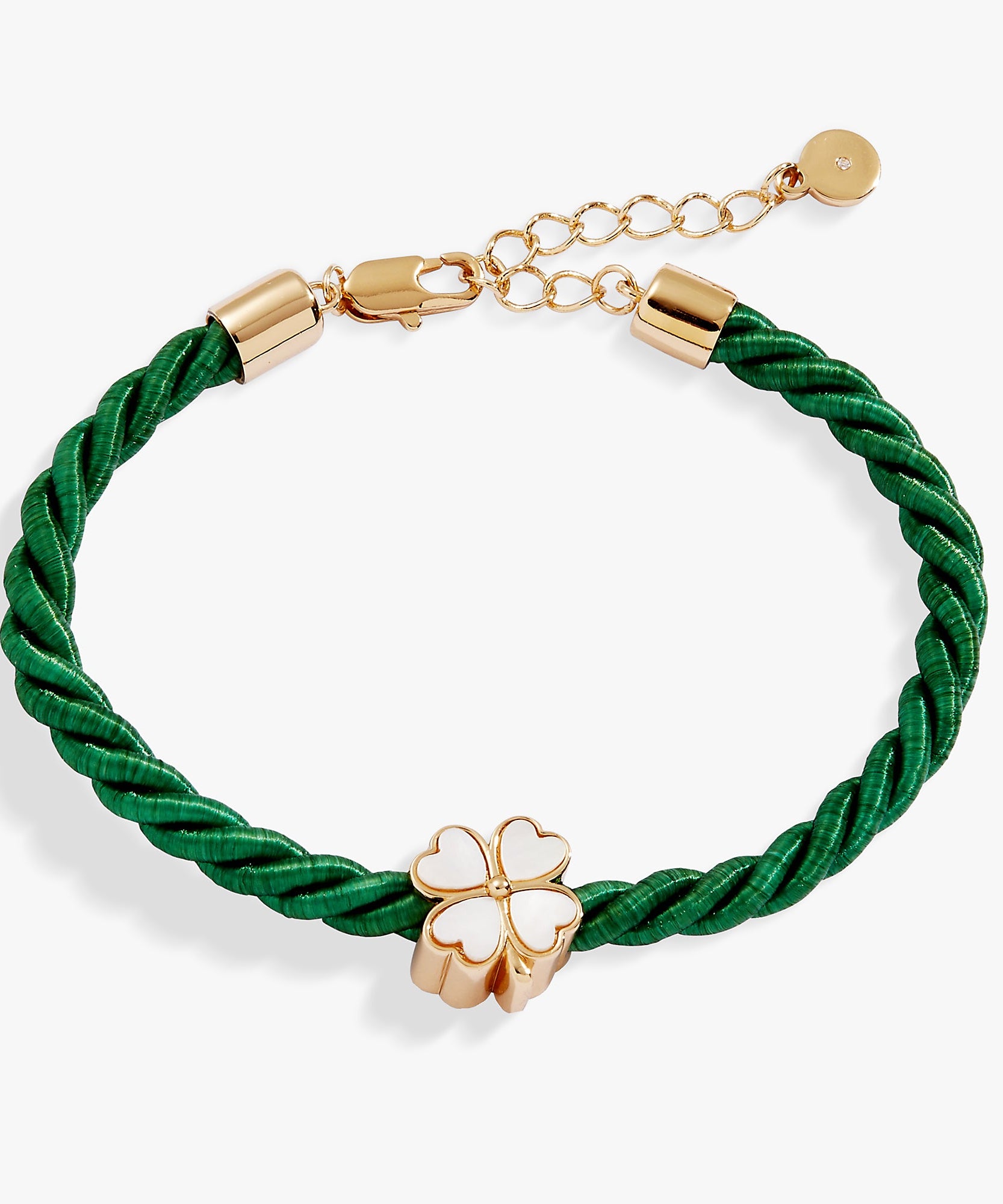 Four Leaf Clover Cord Bracelet