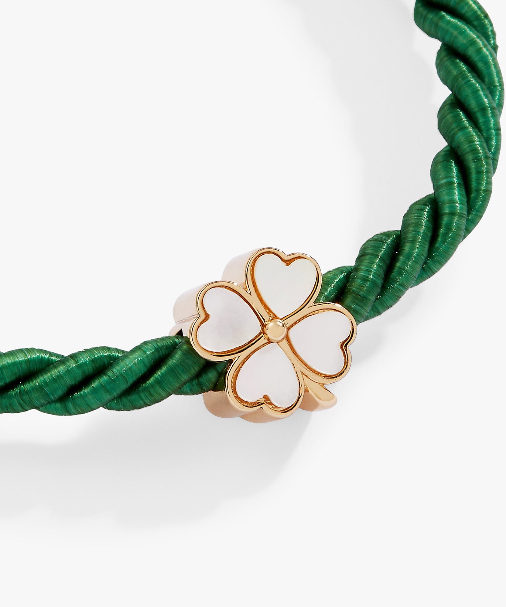 Four Leaf Clover Cord Bracelet