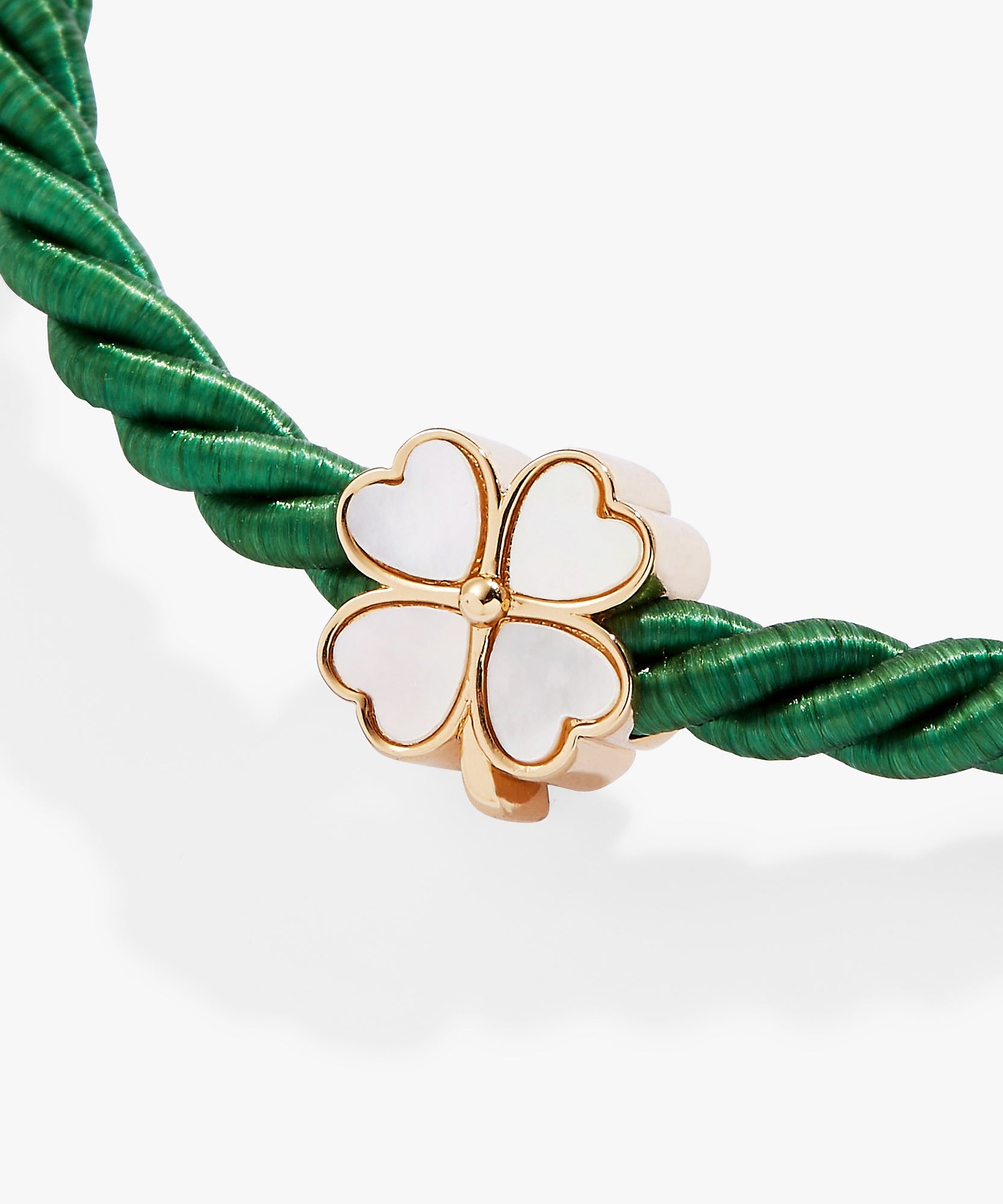 Four Leaf Clover Cord Bracelet