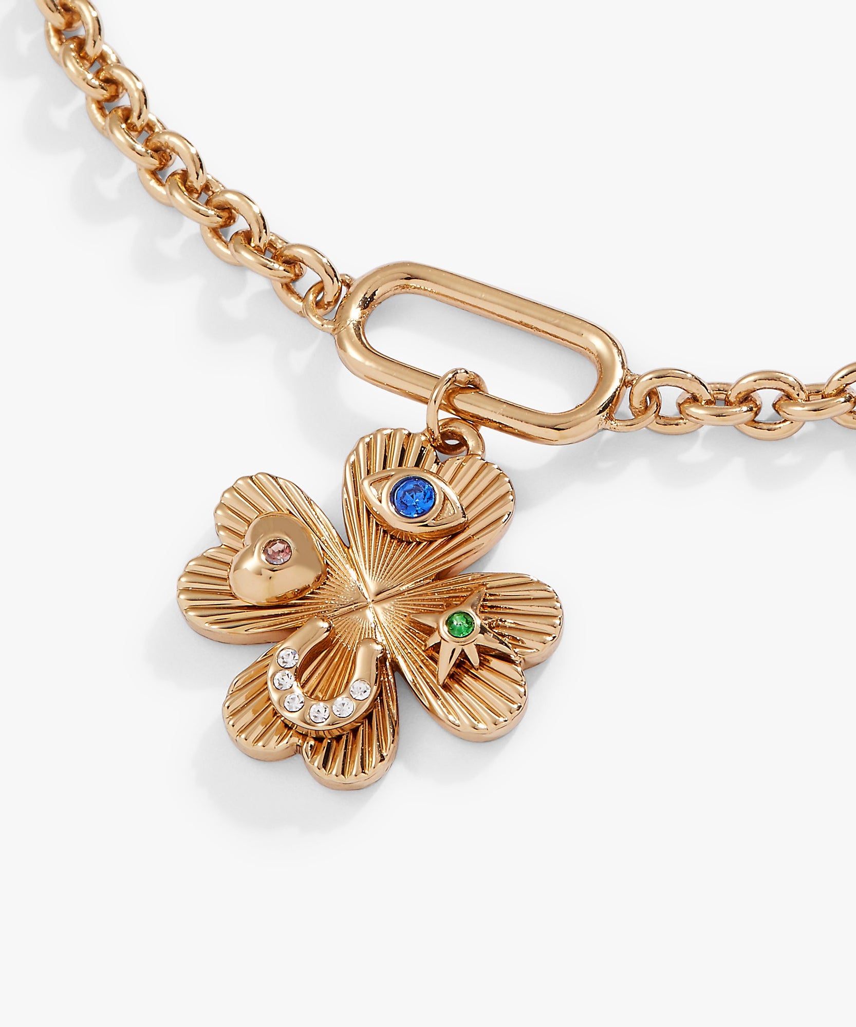 Lucky Four Leaf Clover Adjustable Bracelet