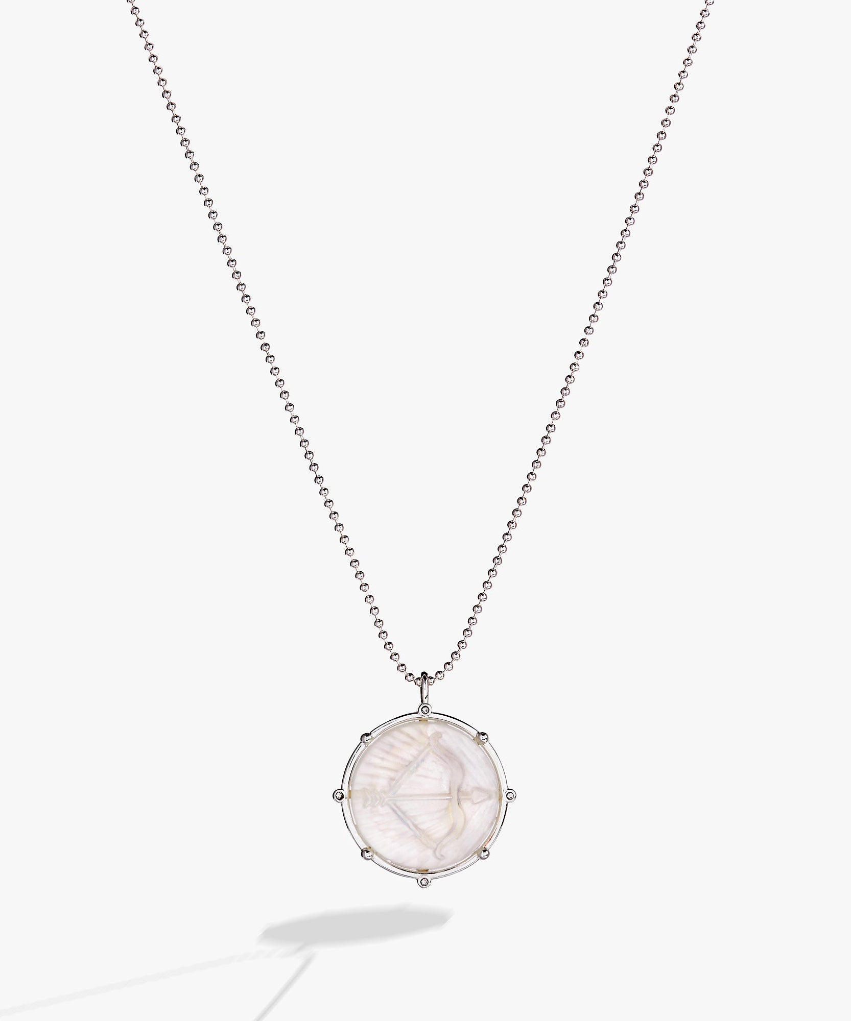 Sagittarius Zodiac Double-Sided Charm Necklace
