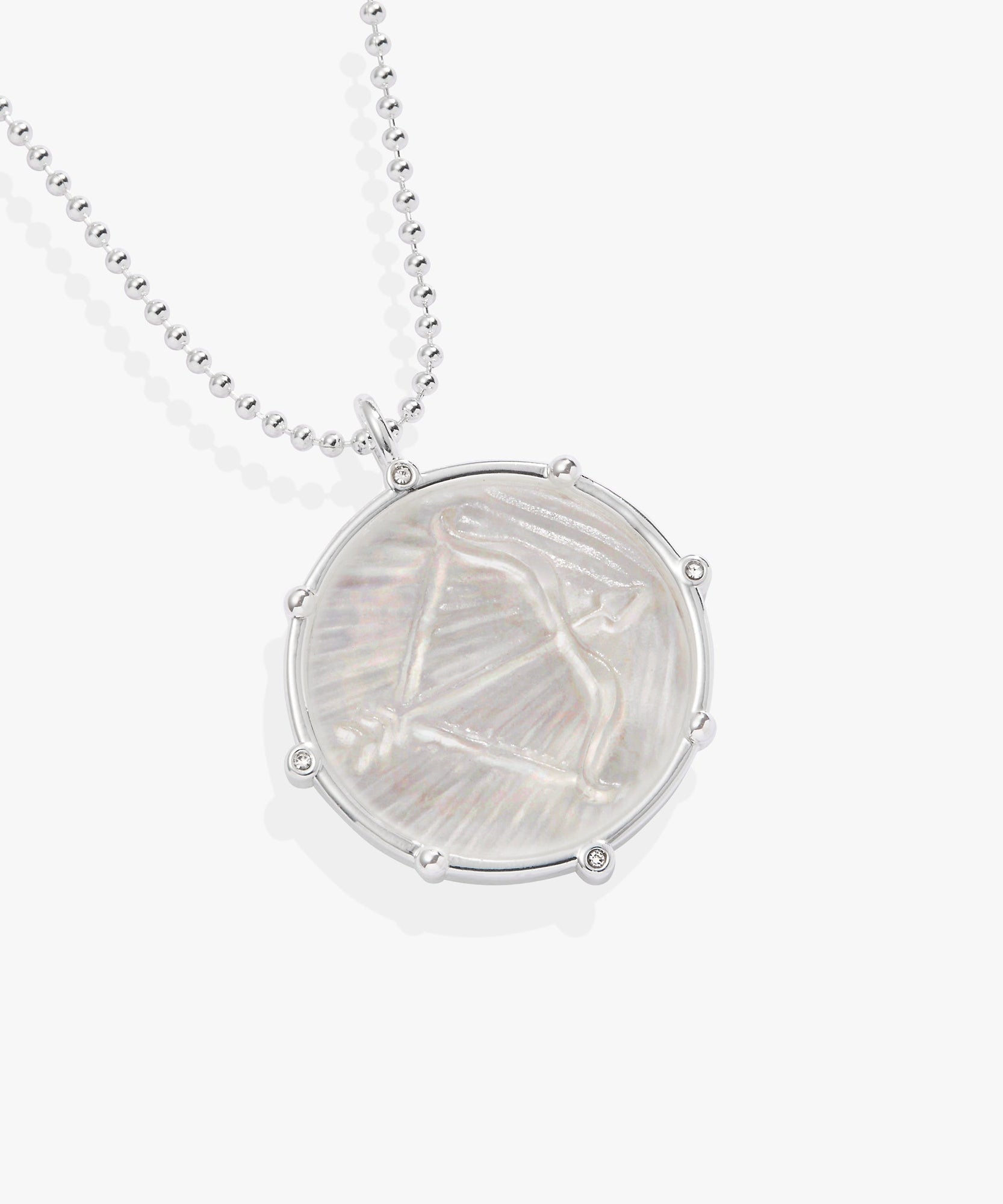 Sagittarius Zodiac Double-Sided Charm Necklace