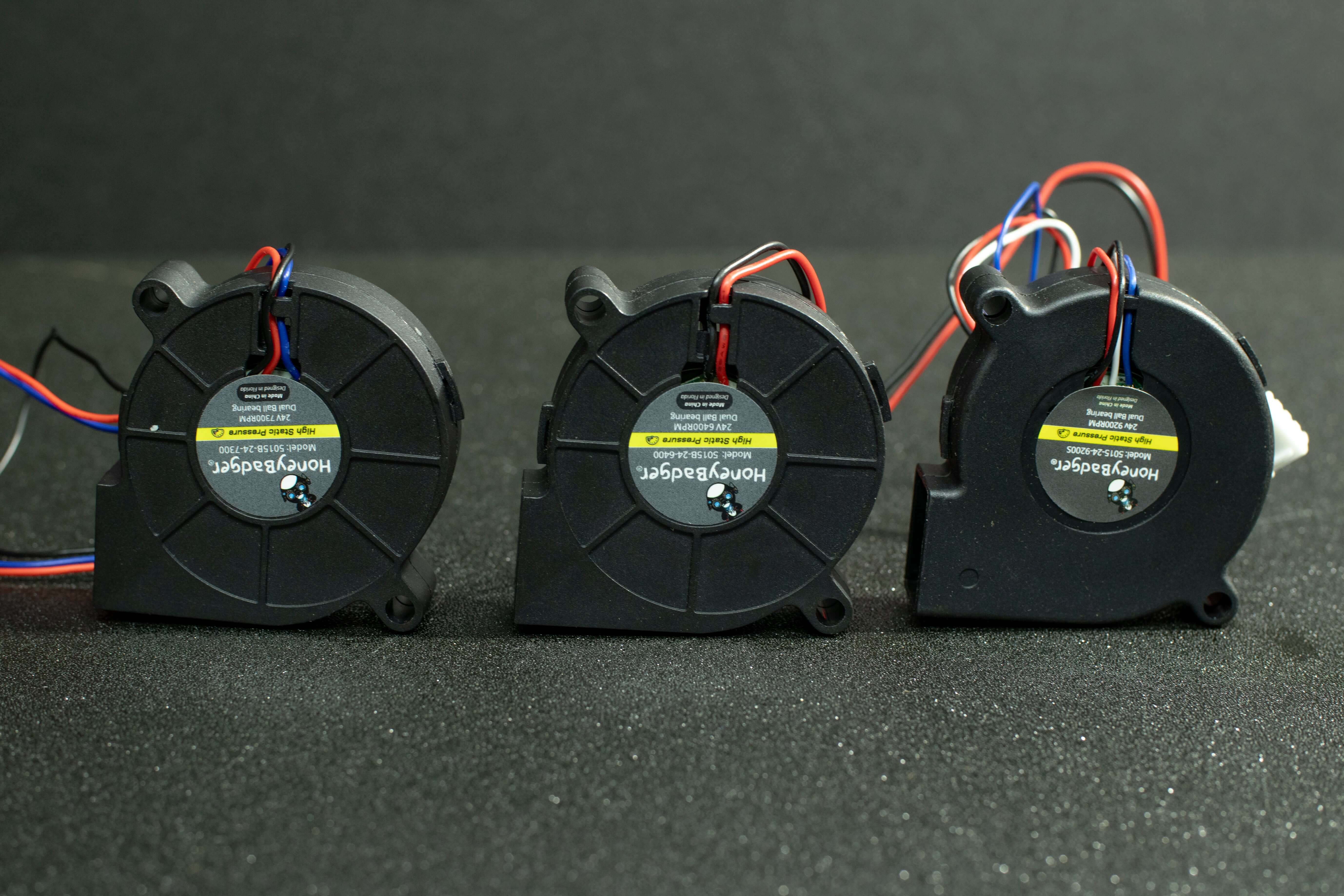 HoneyBadger Performance Series 5015 Blower Fans 2–4 Wire, PWM & Tach Options