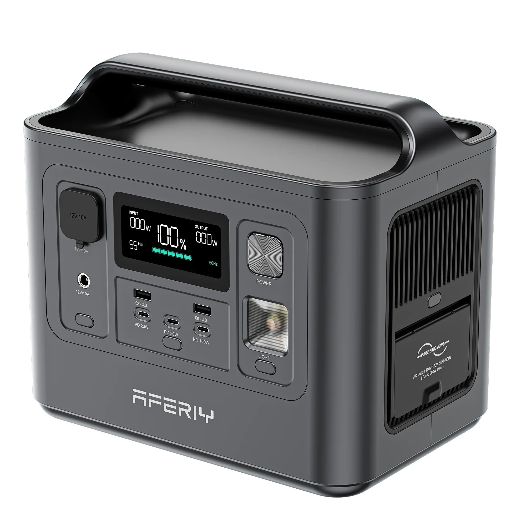 AFERIY | P010 Portable Power Station | 800W 512Wh