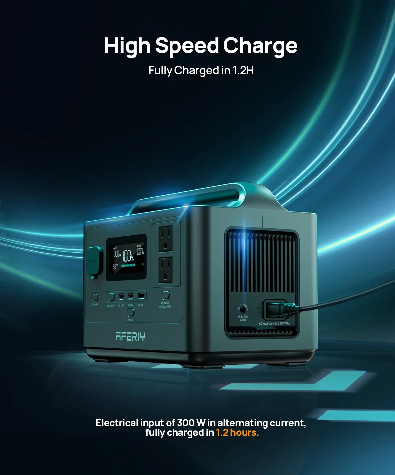 AFERIY | P040 Portable Power Station | 400W 256Wh