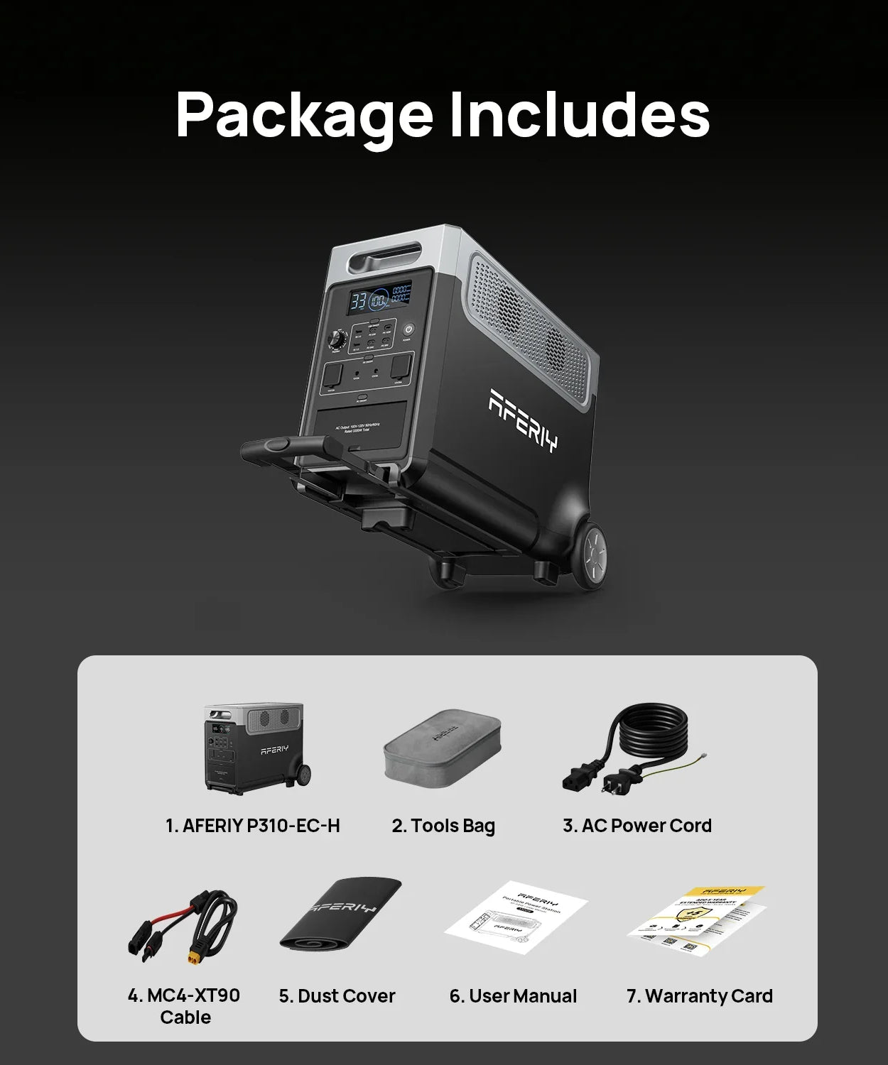 AFERIY P310 | Portable Power Station | 3600W 3840Wh