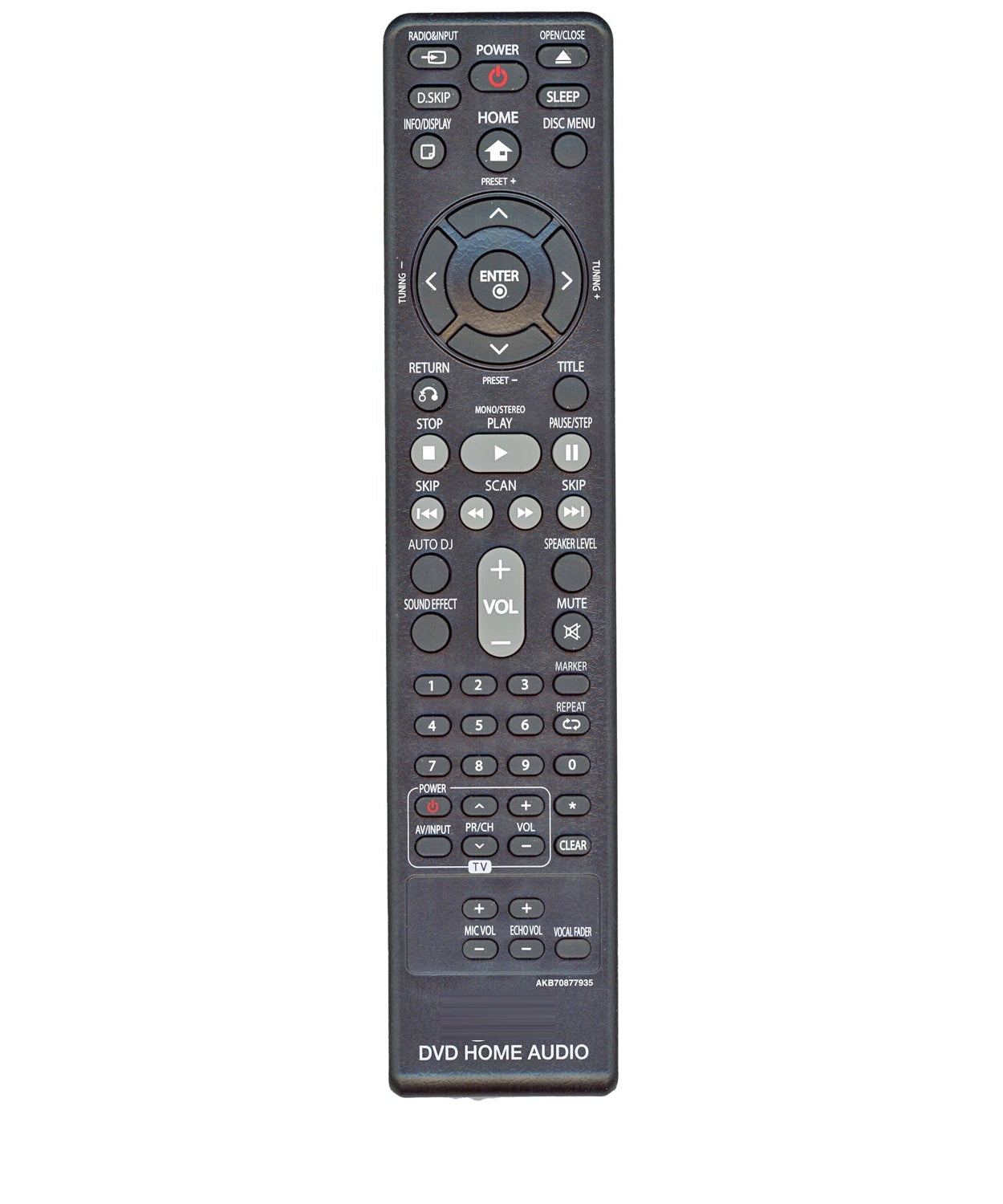 LG AKB70877935 DVD Home Audio Remote Control - AKB70877935