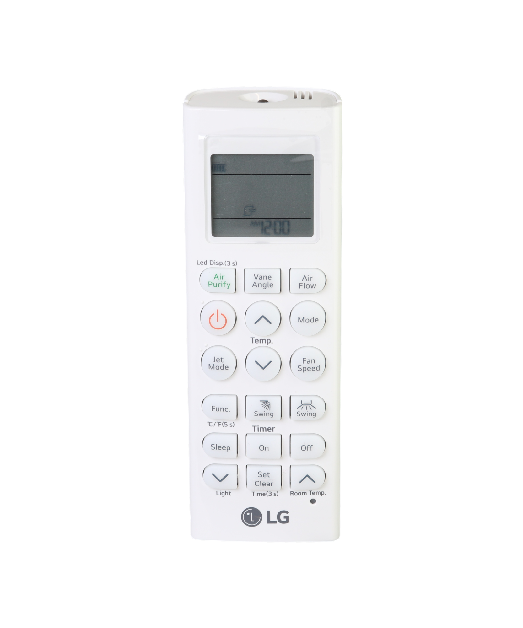 LG AKB76038102 Ceiling Cassette Single Zone Multi Air Conditioner Remote Control | LCD Display | Thermostatic - AKB76038102
