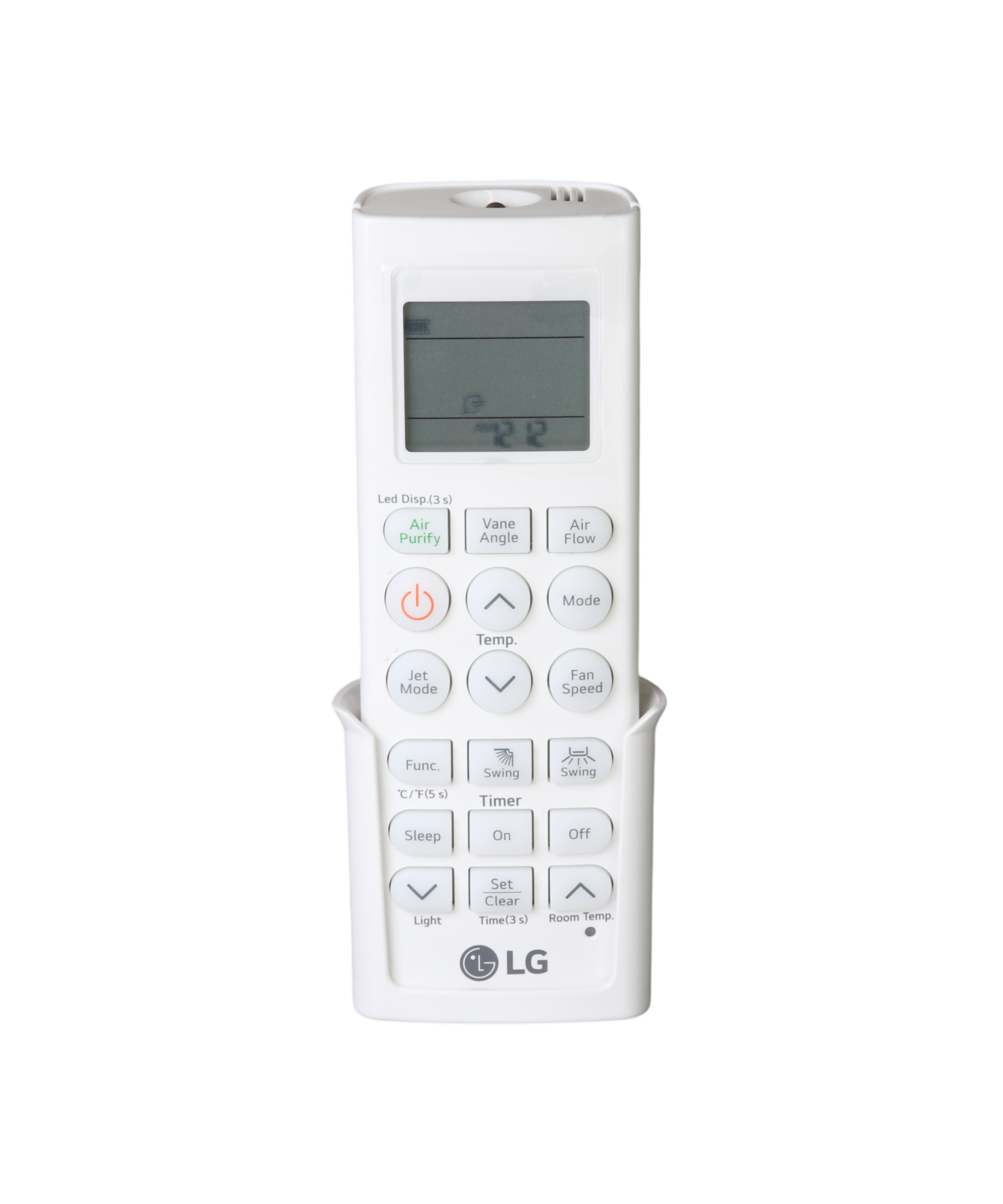 LG AKB76038102 Ceiling Cassette Single Zone Multi Air Conditioner Remote Control | LCD Display | Thermostatic - AKB76038102