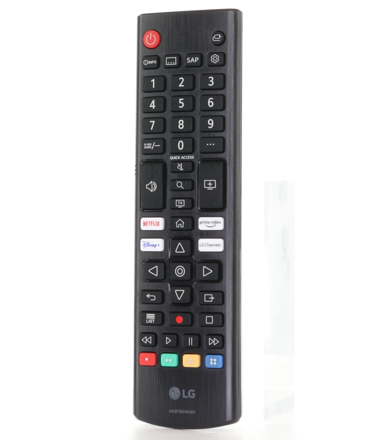 LG AKB76040302 TV Remote Control | IR | Netflix | Prime Video | Disney+ | LG Channels - AKB76040302