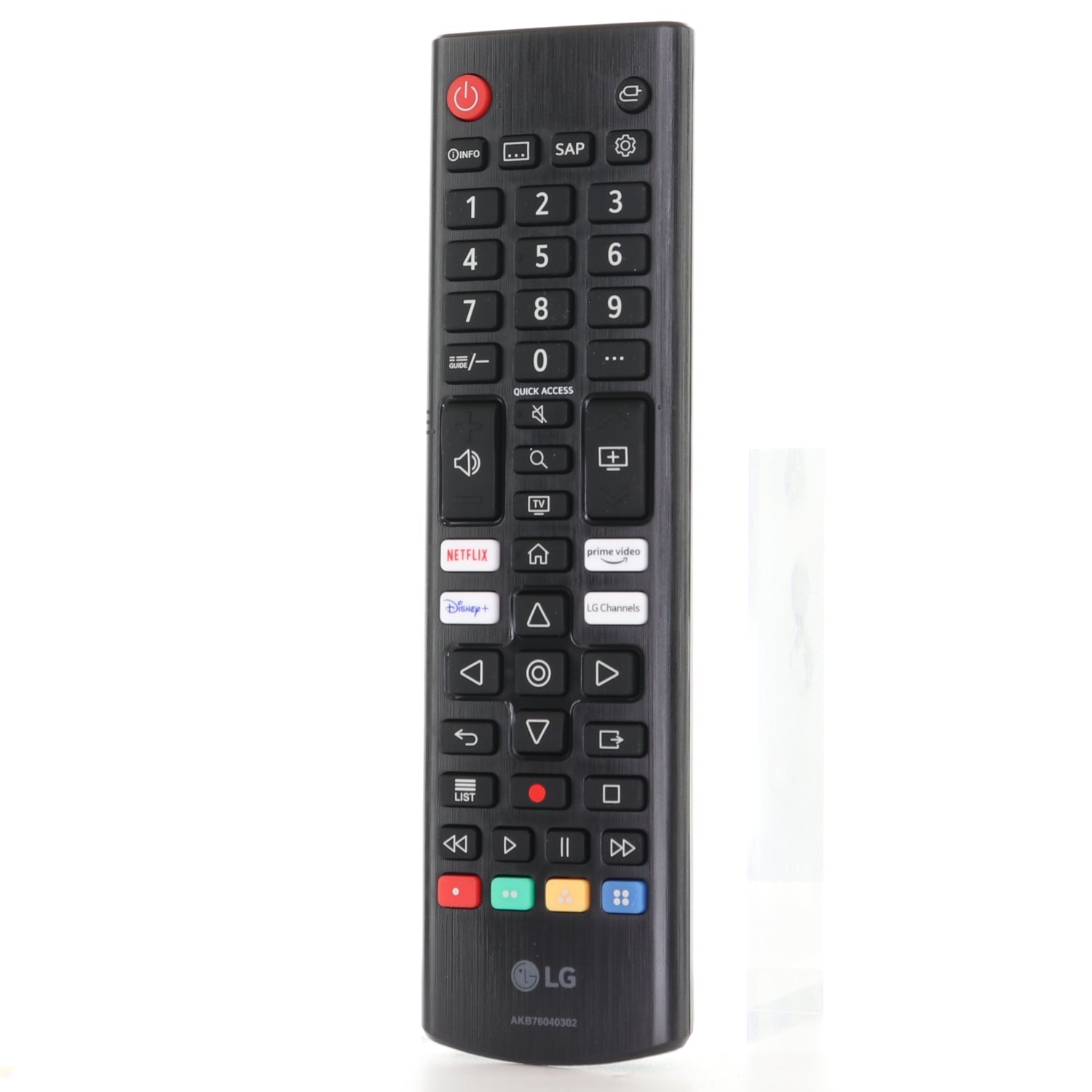 LG AKB76040302 TV Remote Control | IR | Netflix | Prime Video | Disney+ | LG Channels - AKB76040302
