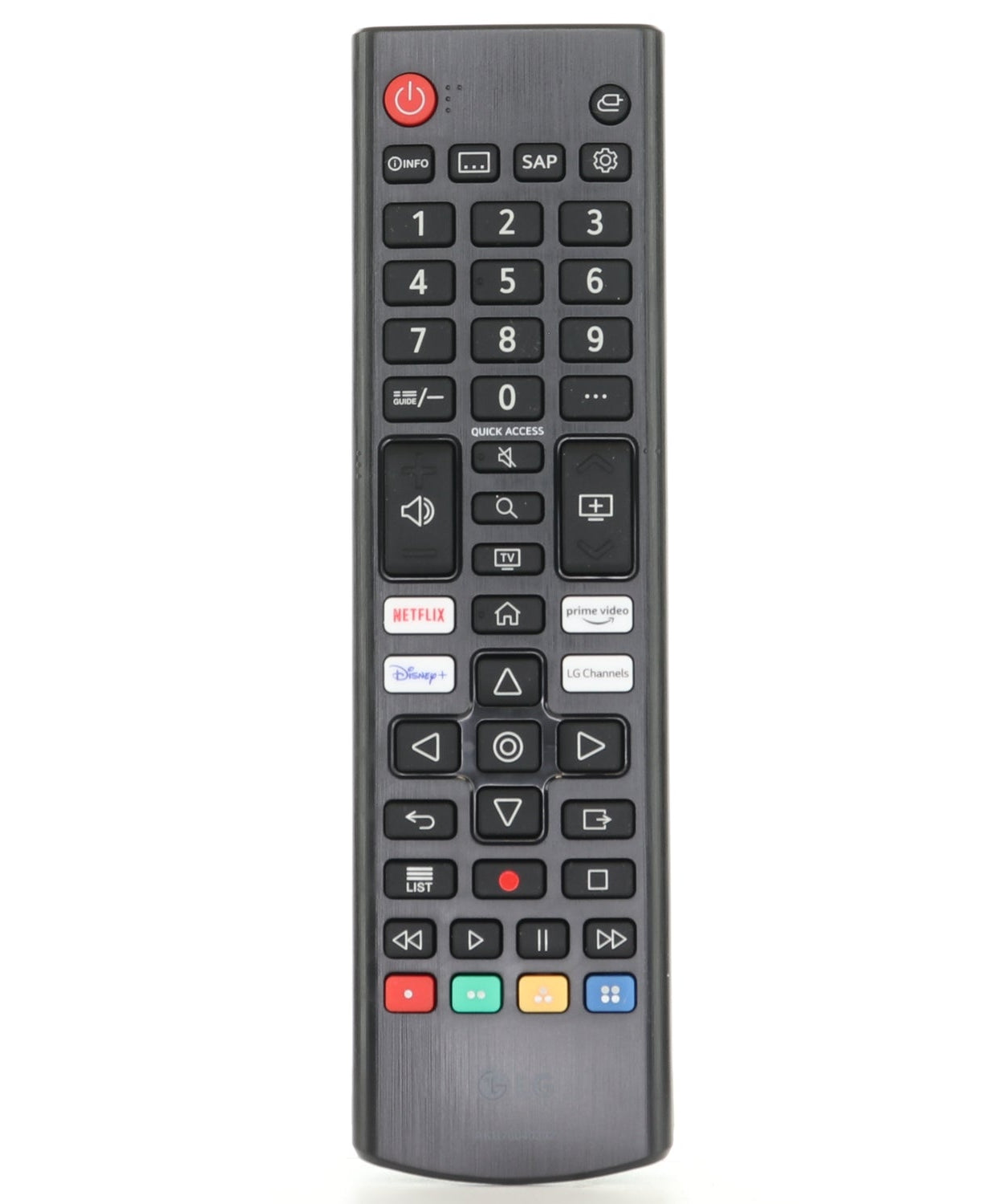 LG AKB76040302 TV Remote Control | IR | Netflix | Prime Video | Disney+ | LG Channels - AKB76040302