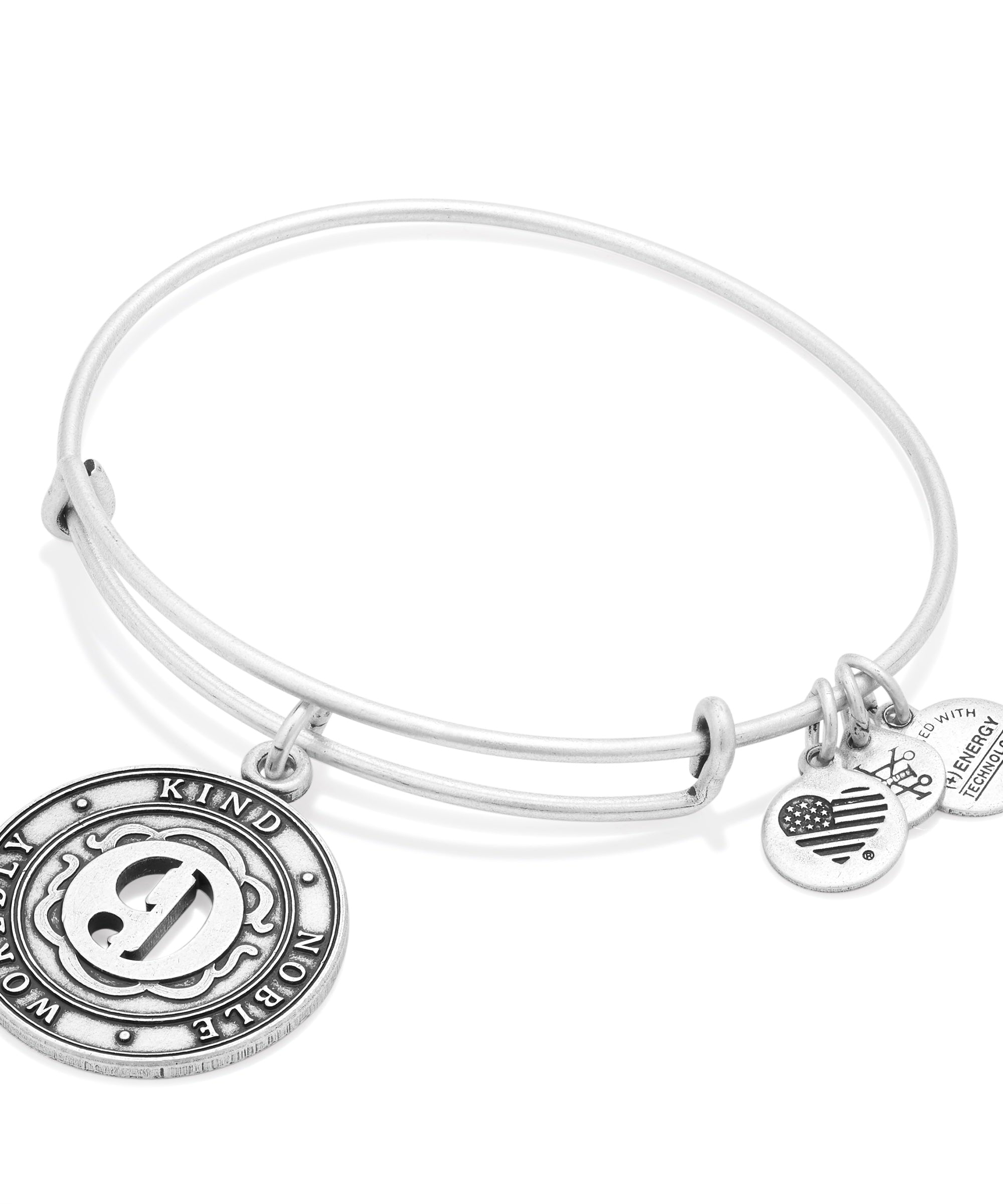 Number 9 Charm Bangle Bracelet | Worldly, Kind, and Noble