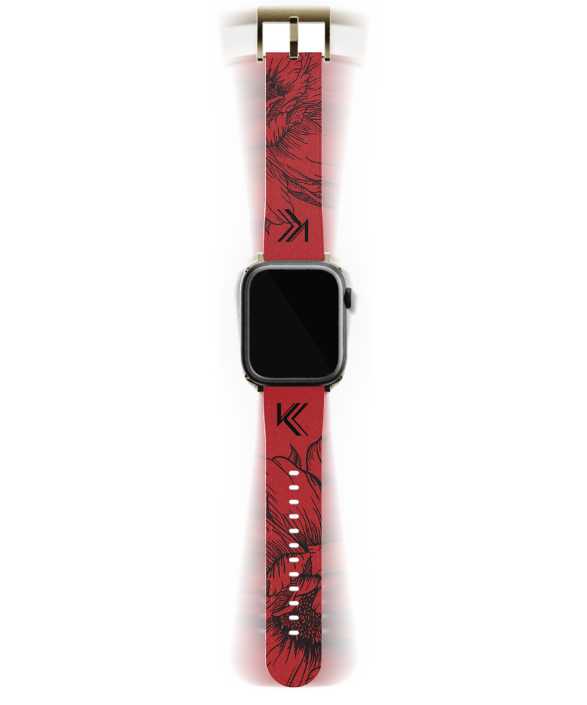Armband mit dramatischen Blüten