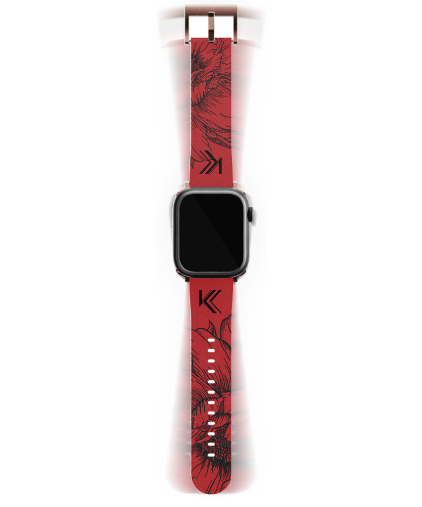 Armband mit dramatischen Blüten