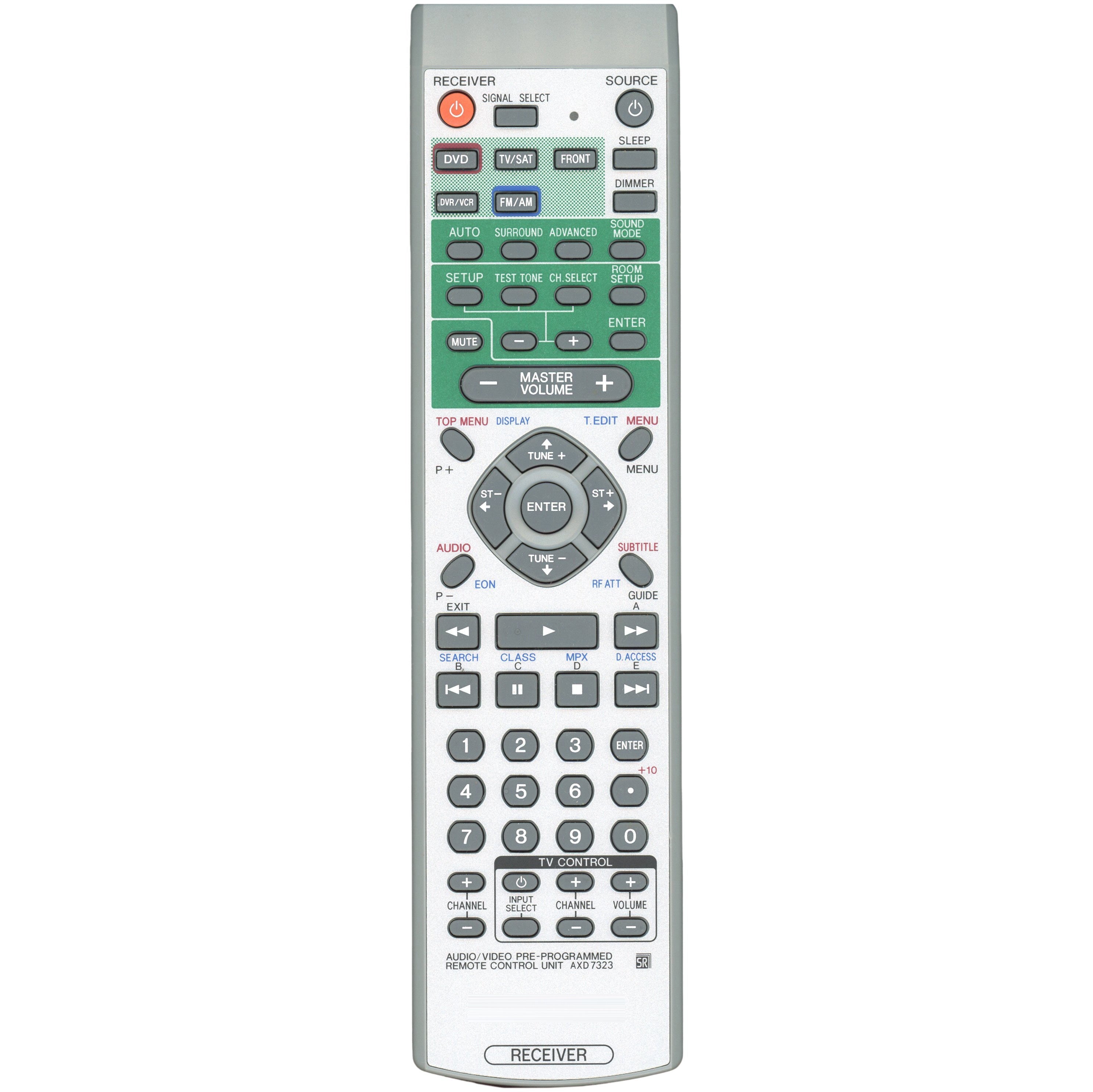 Pioneer AXD7323 Audio Video Multi Channel Receiver Remote Control - AXD7323