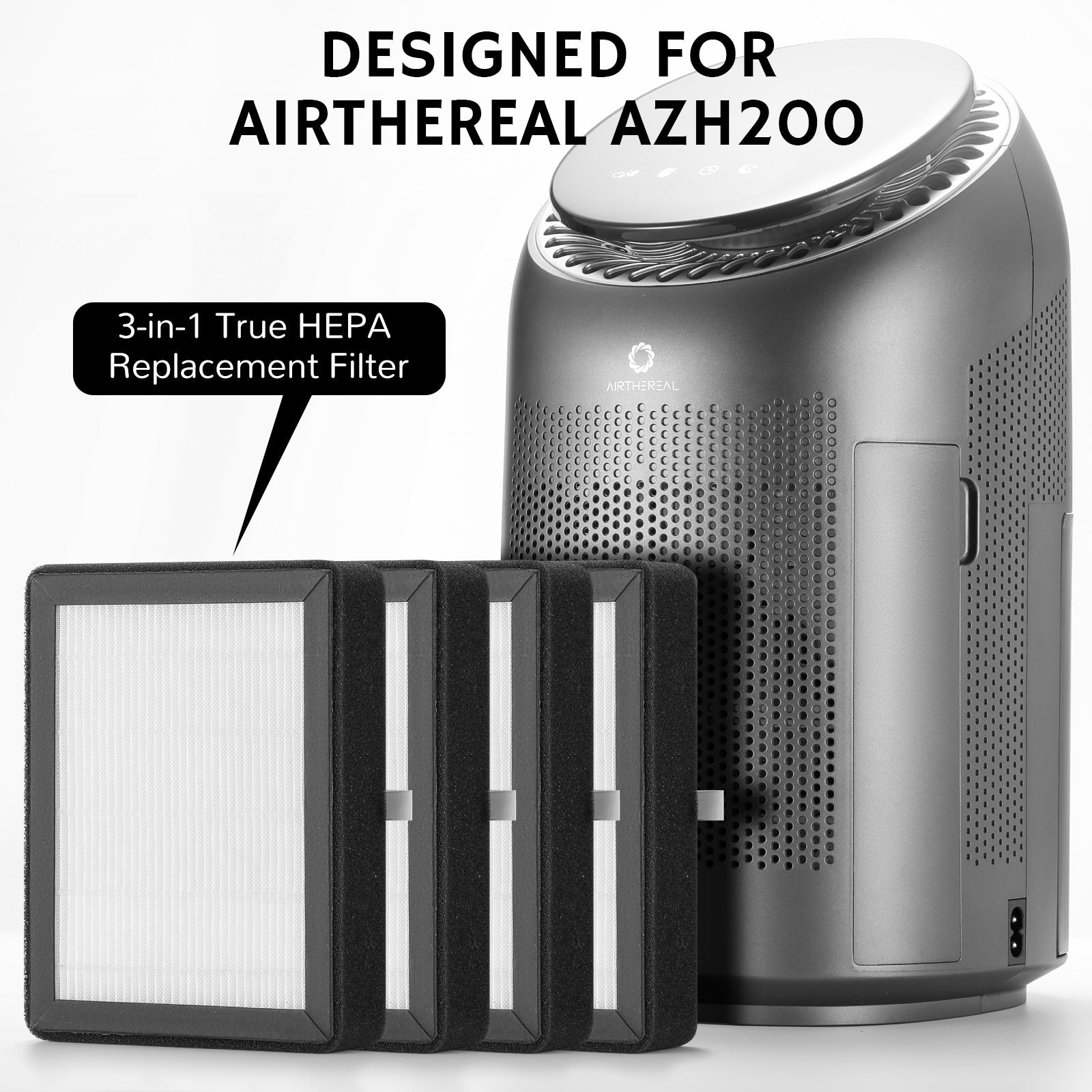 AZH200 Ersatz-HEPA-Filter, 4 Stück