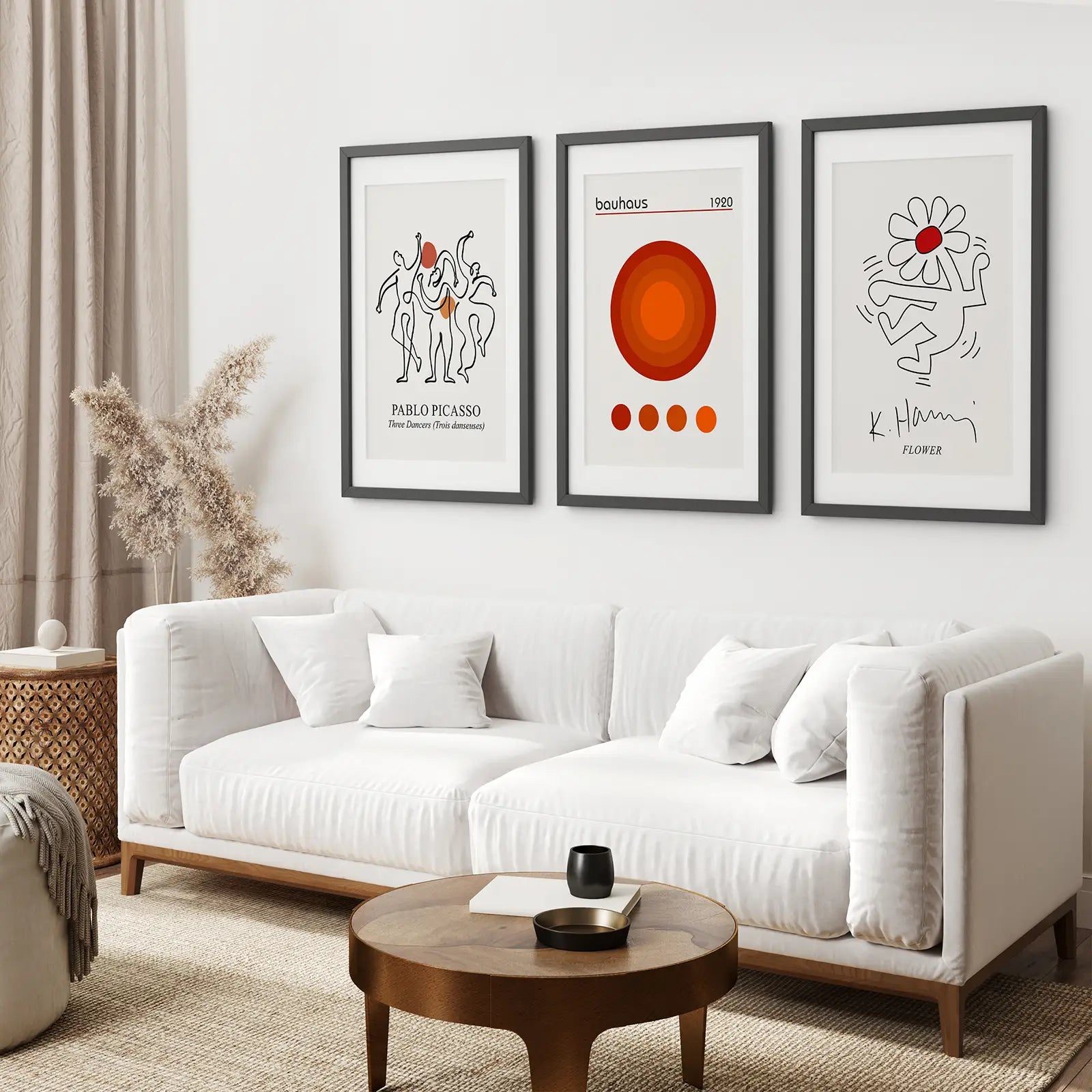 Abstrakte Picasso Wandkunst Set aus 3 Postern