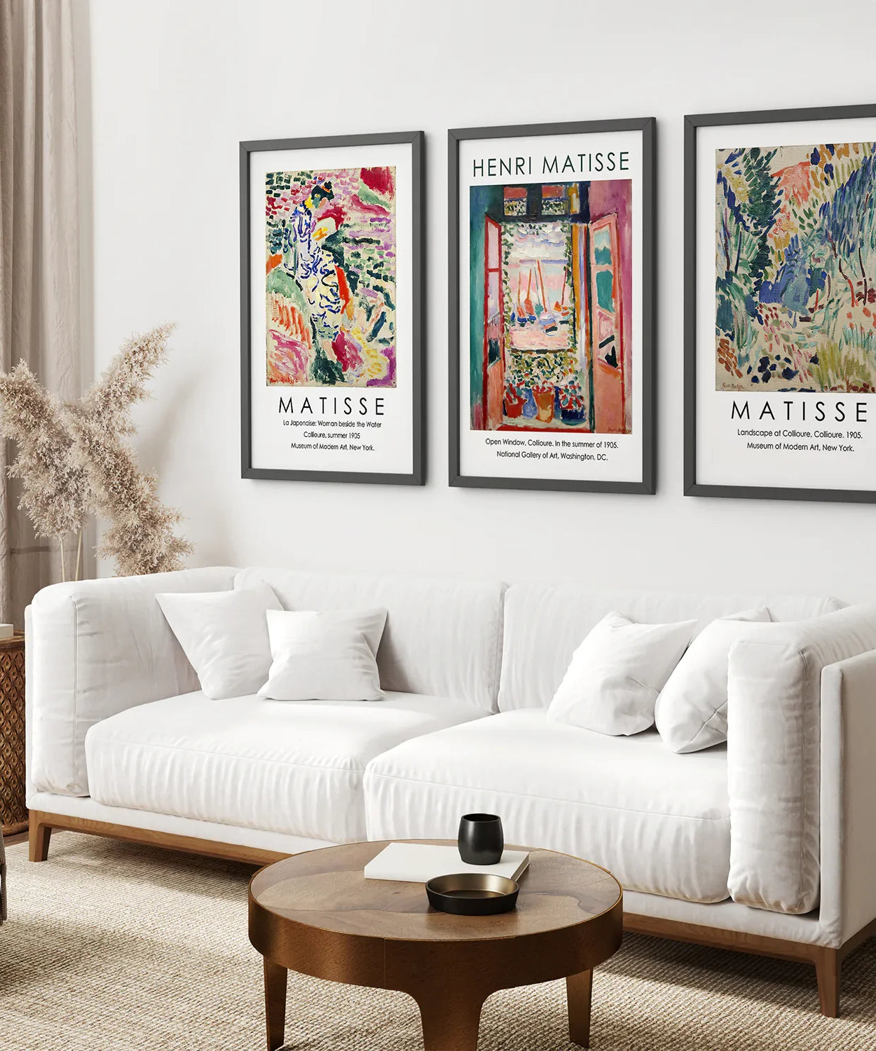 Vintage Henri Matisse 3er-Set Drucke. Abstrakte Landschaft