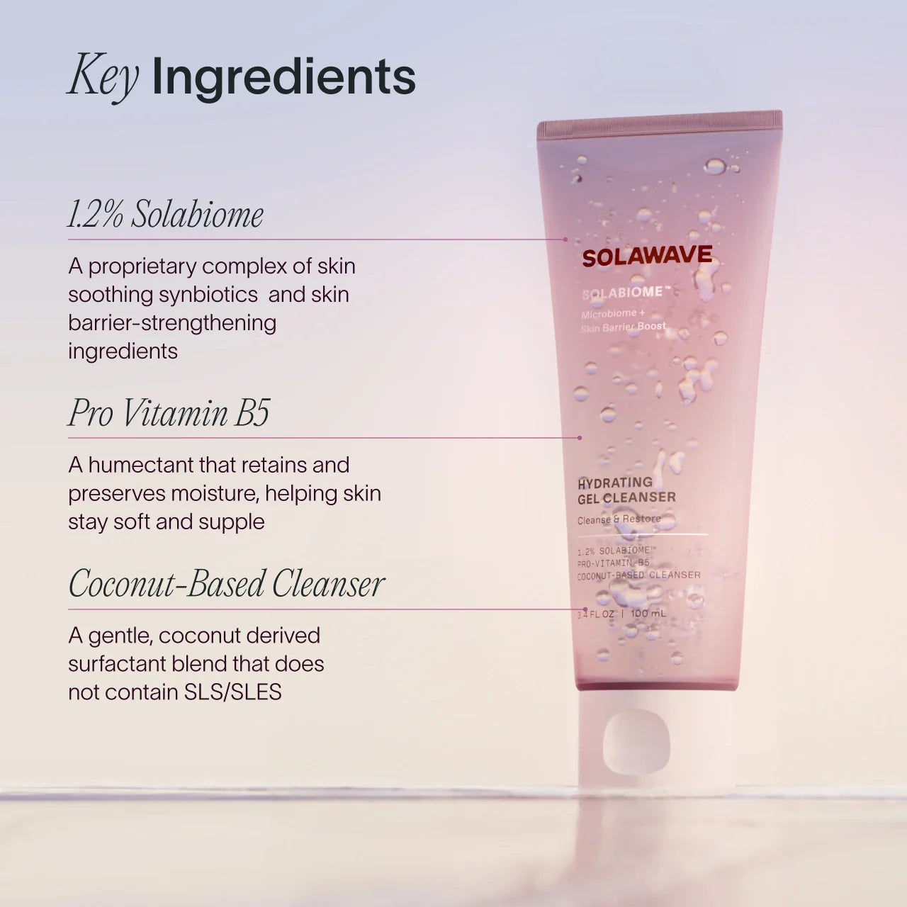 Feuchtigkeitsspendendes Reinigungs-Gel mit Prä- & Probiotika